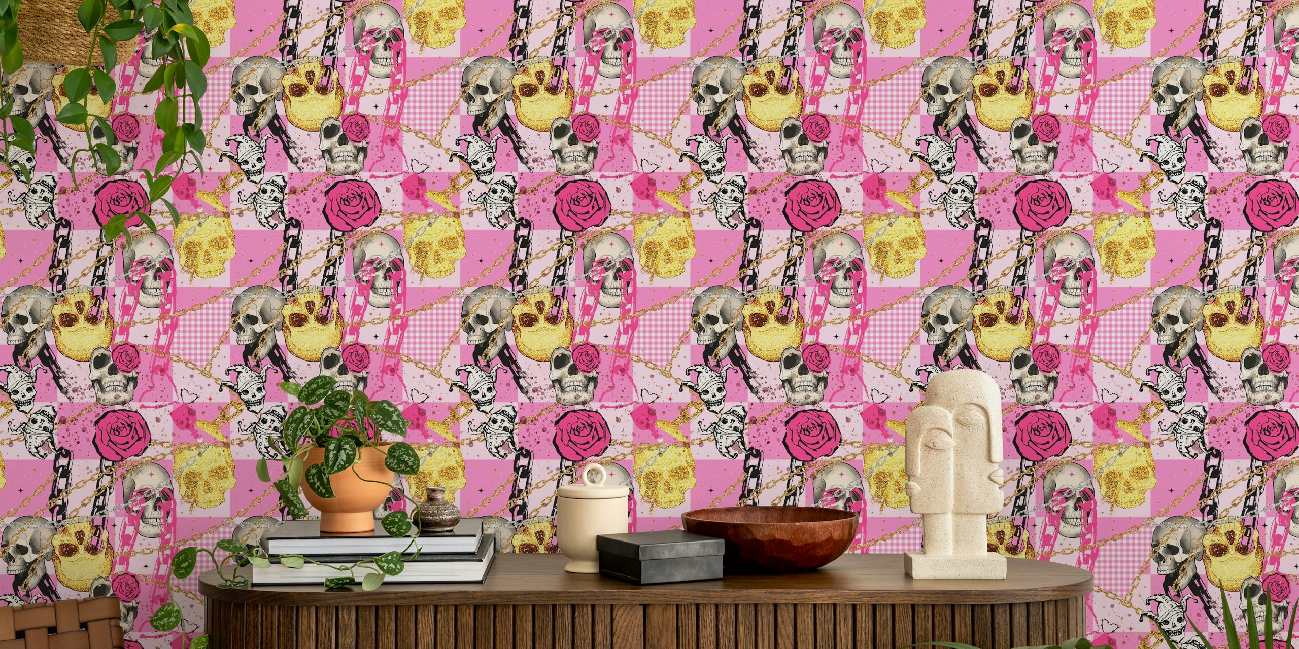 Mortal Love Girly Games Unwon wallpaper in a room
