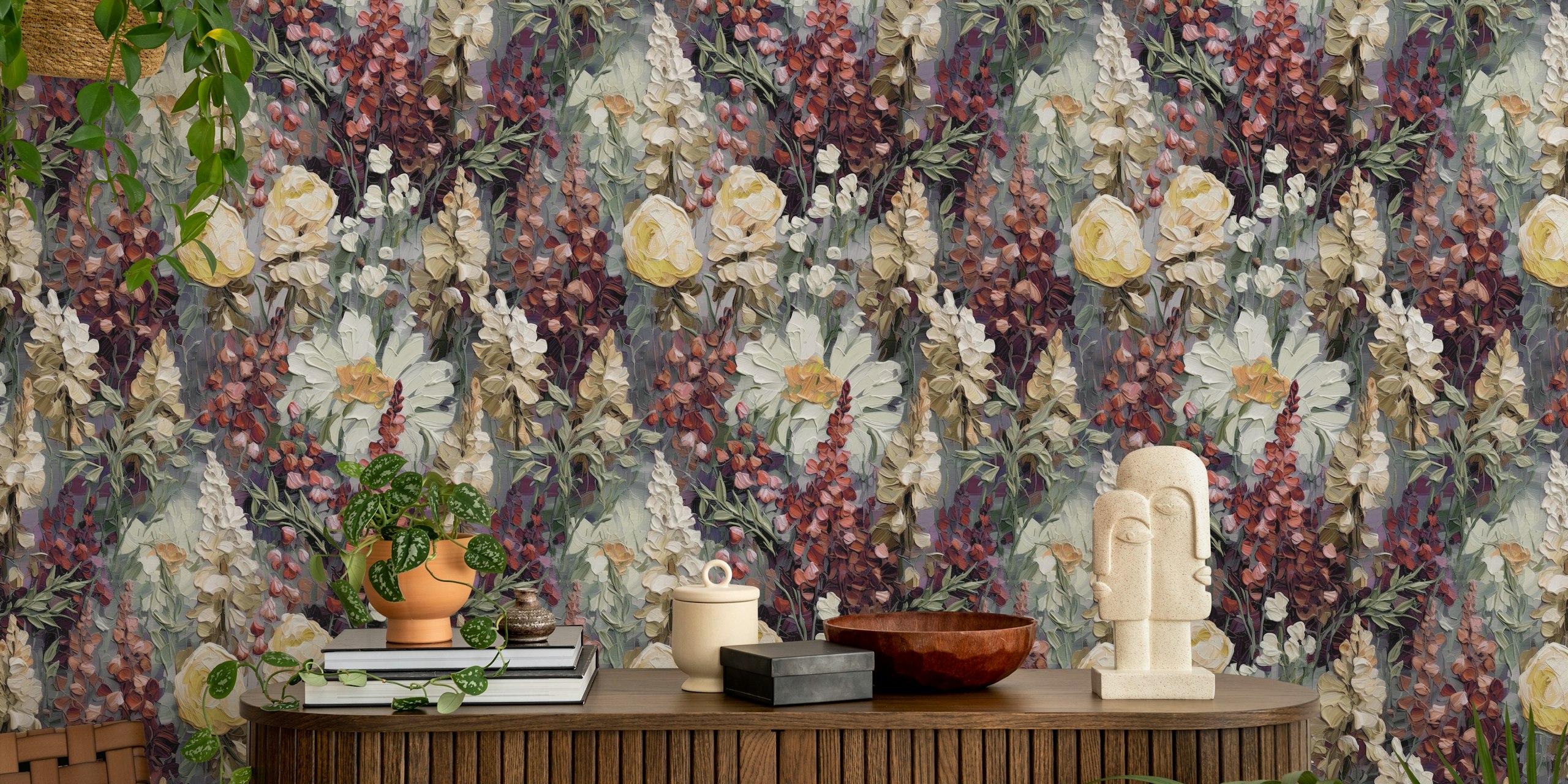 Autumn Lupin tapeta kwiatowa w pokoju
