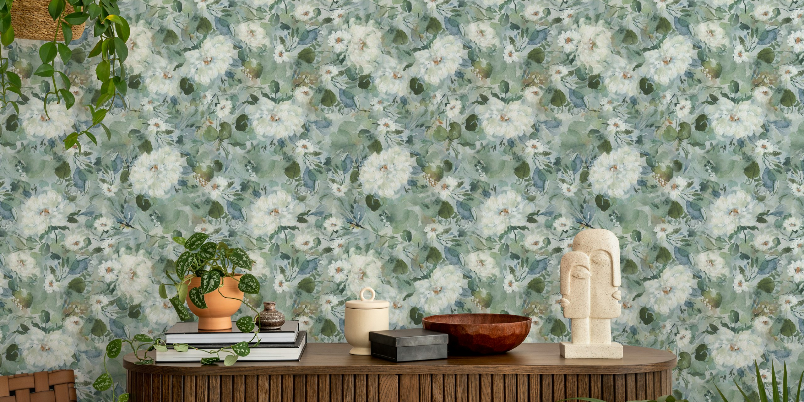 Ontwerp voor behang White bouquet flowers