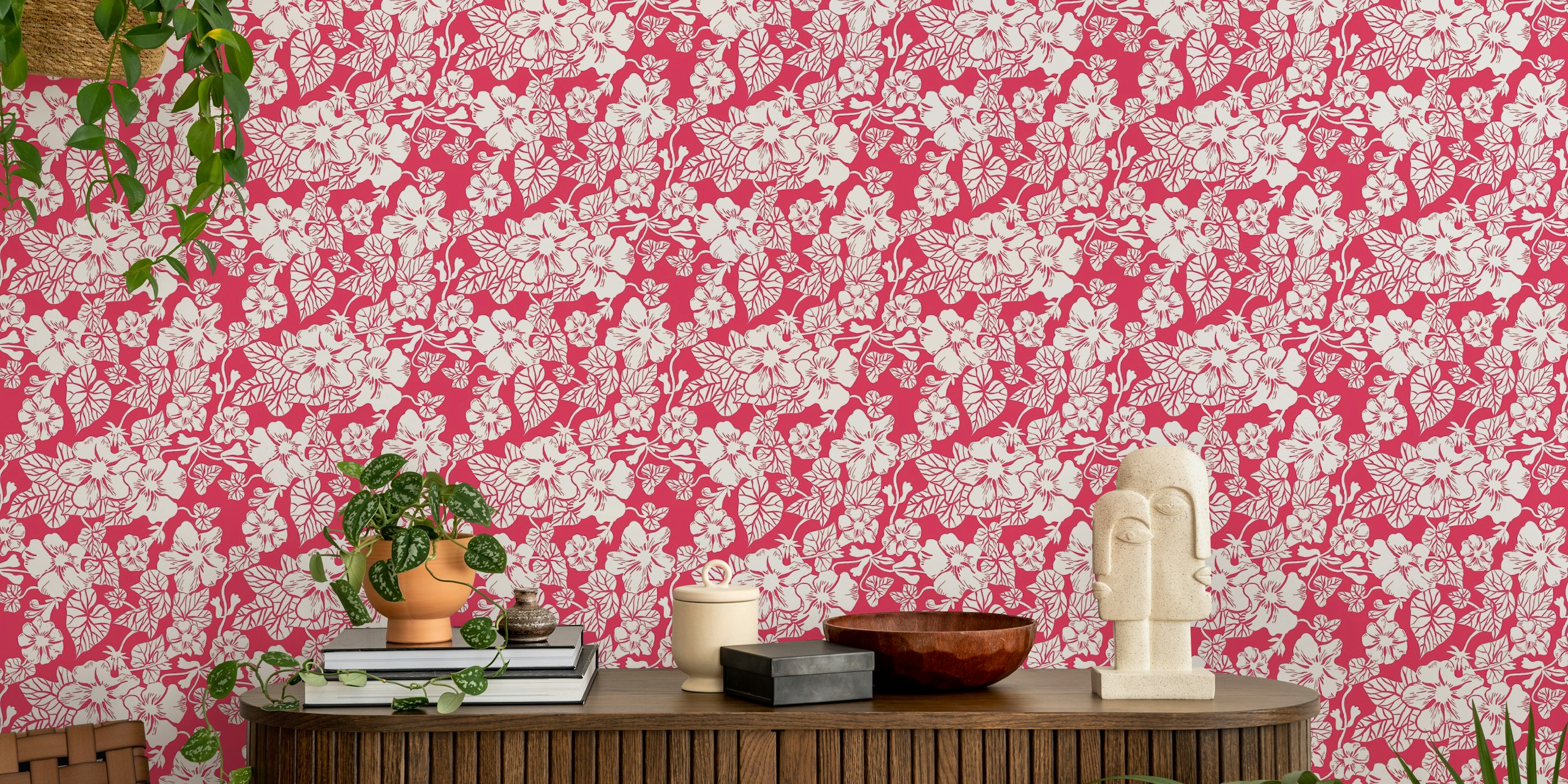 Trumpet flower σε ρύθμιση δωματίου