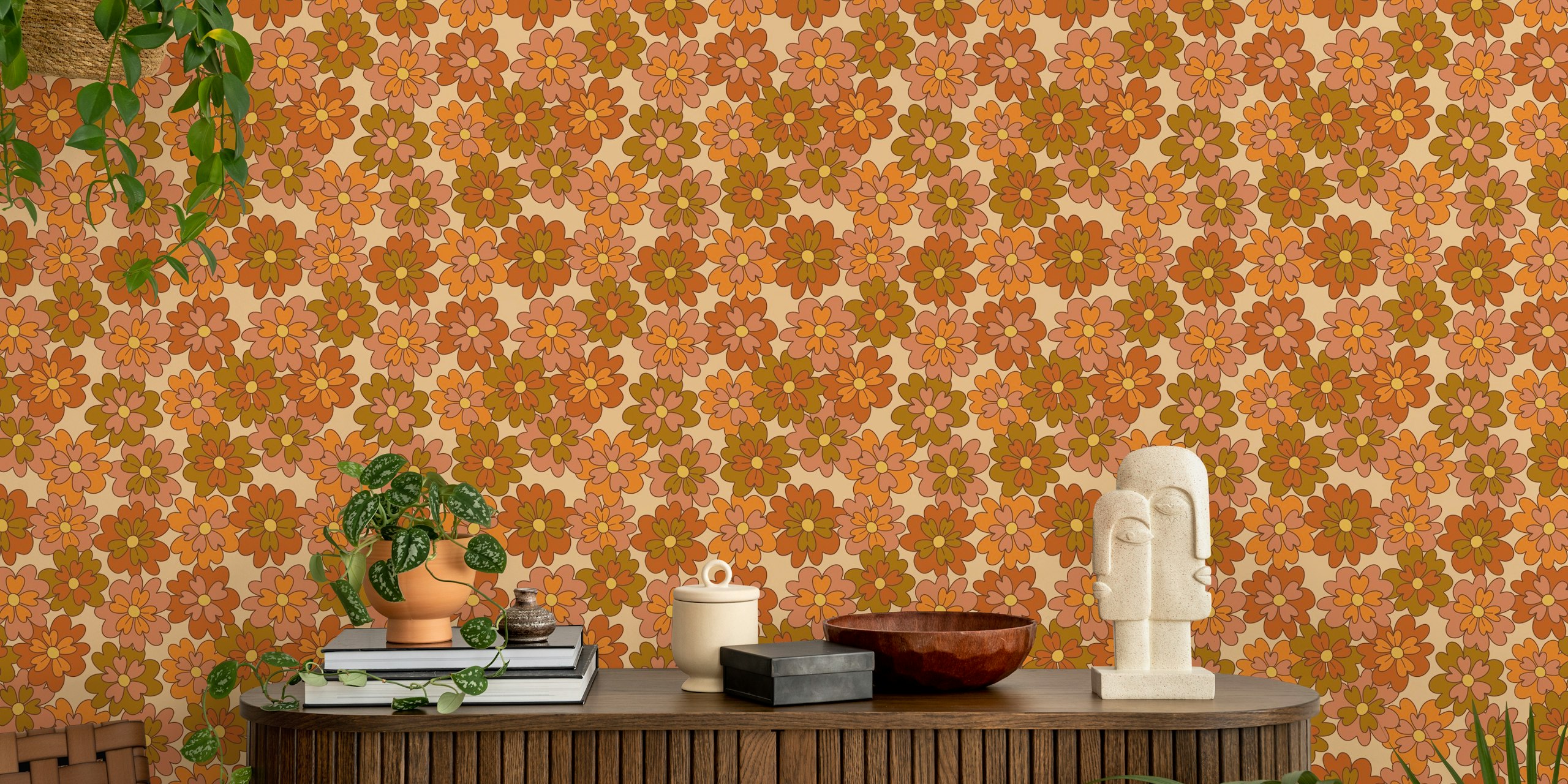 Retro florals 7 σε ένα δωμάτιο