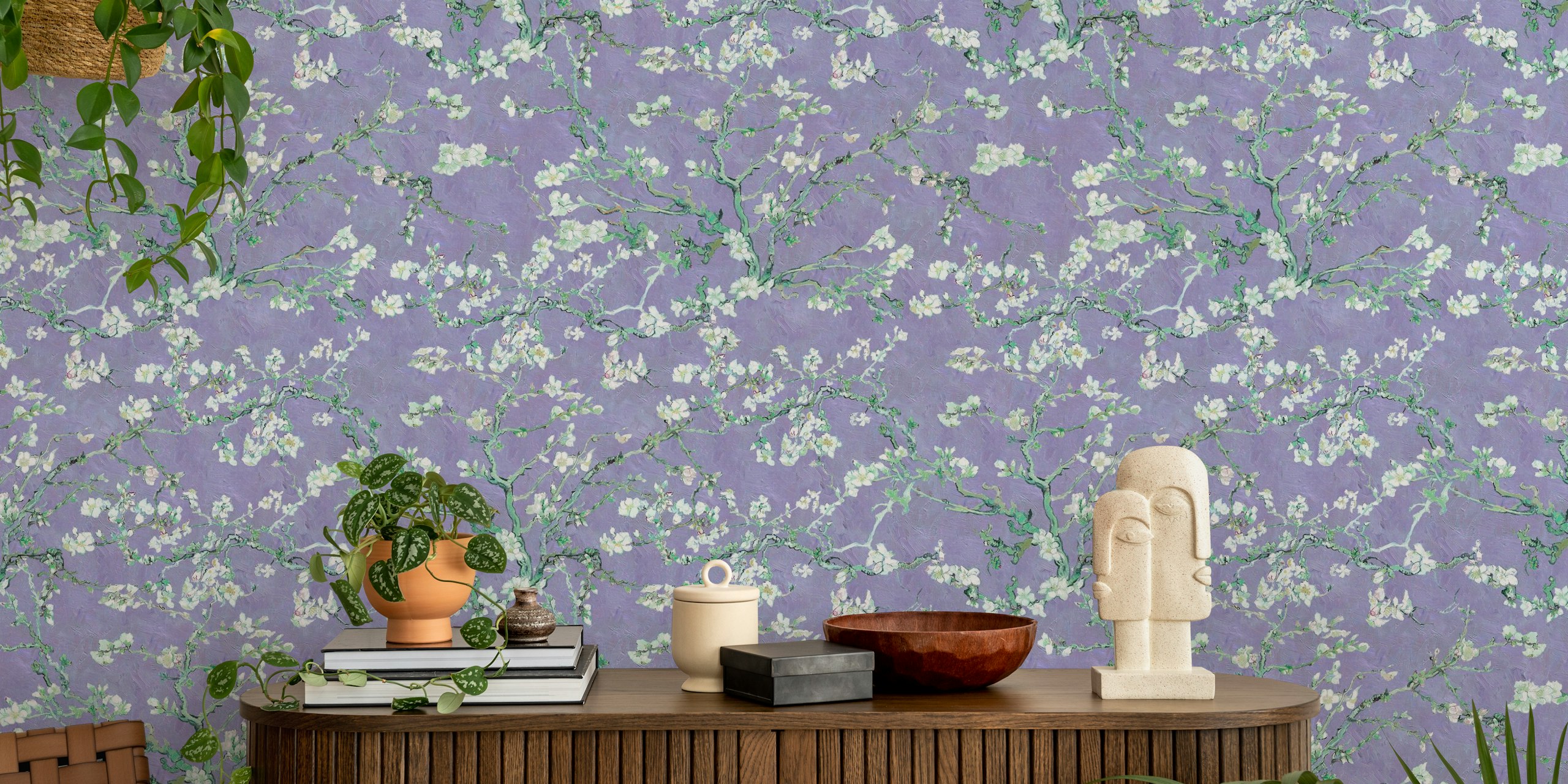 Tapeta Van Gogh Almond Blossom u sobi
