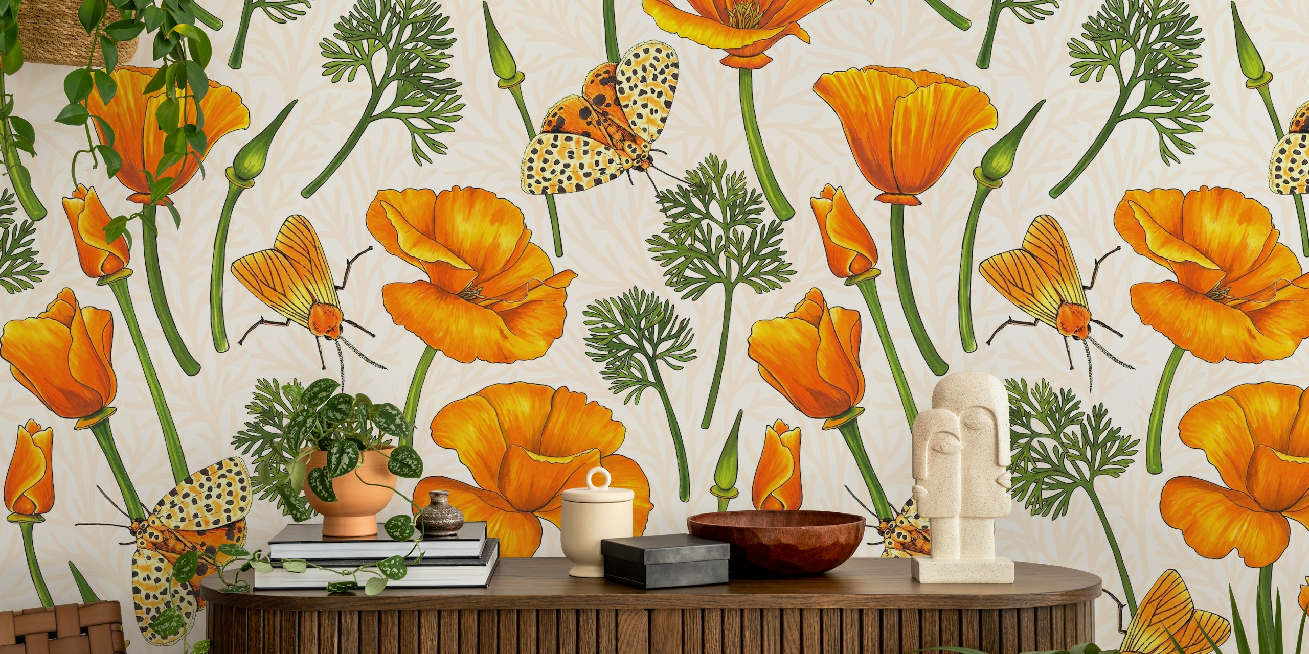 California poppies og møll design