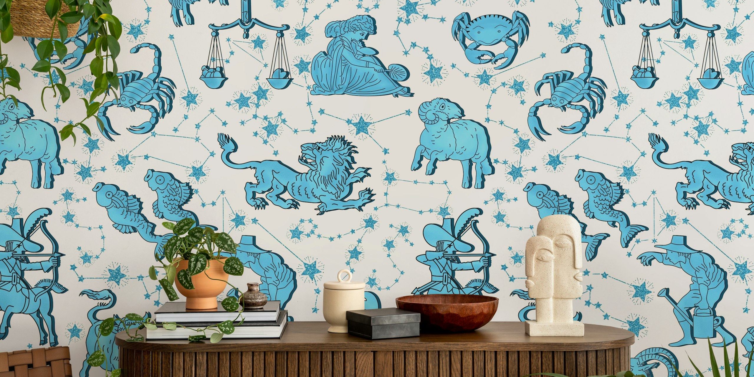 Tapeta Zodiac Signs and Constellations v místnosti