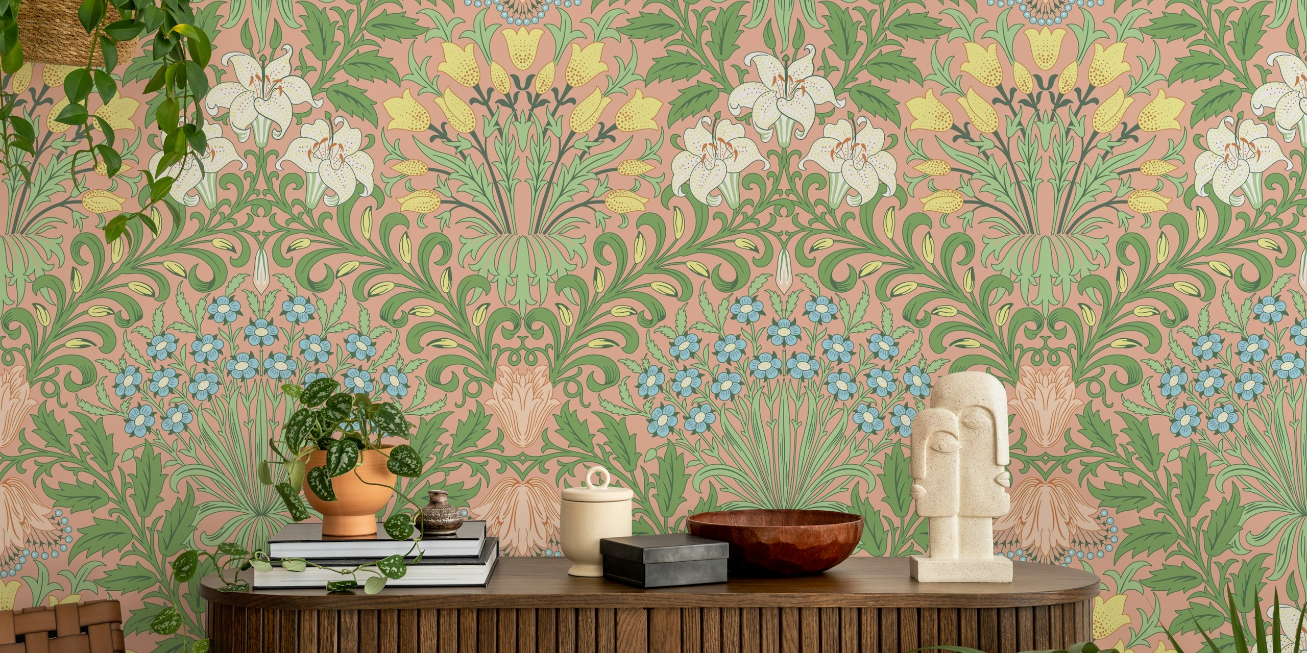 Victorian Garden design 2 tapet i et rum