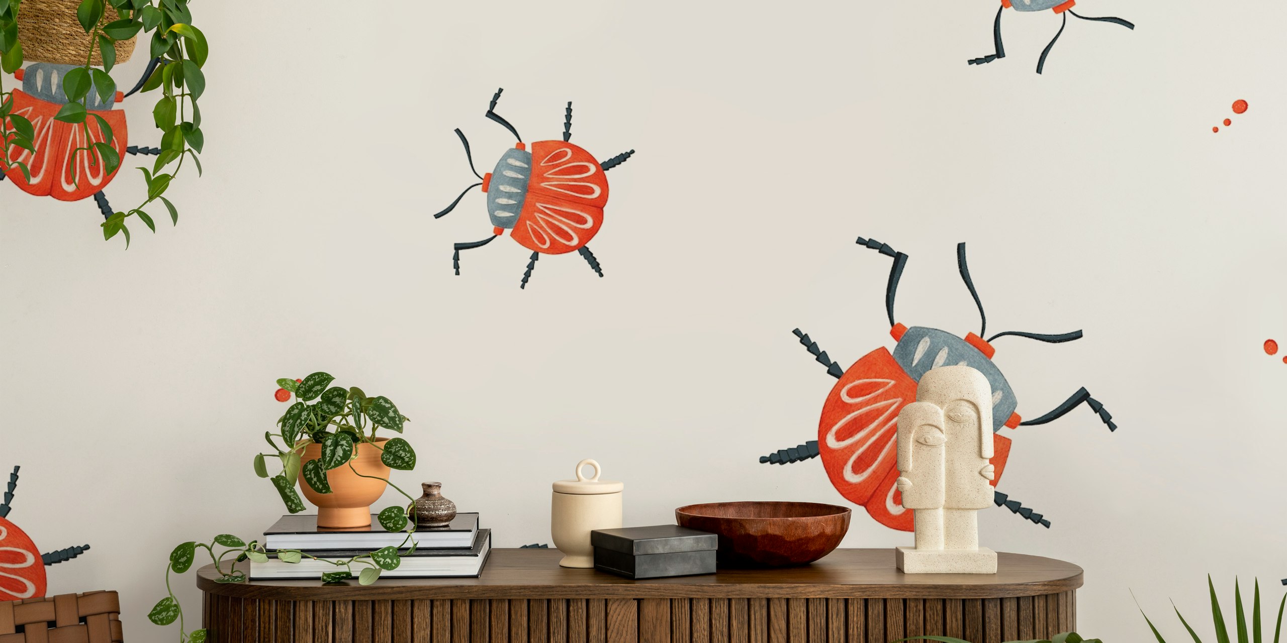 Playful Beetle Dance tapet i et rom