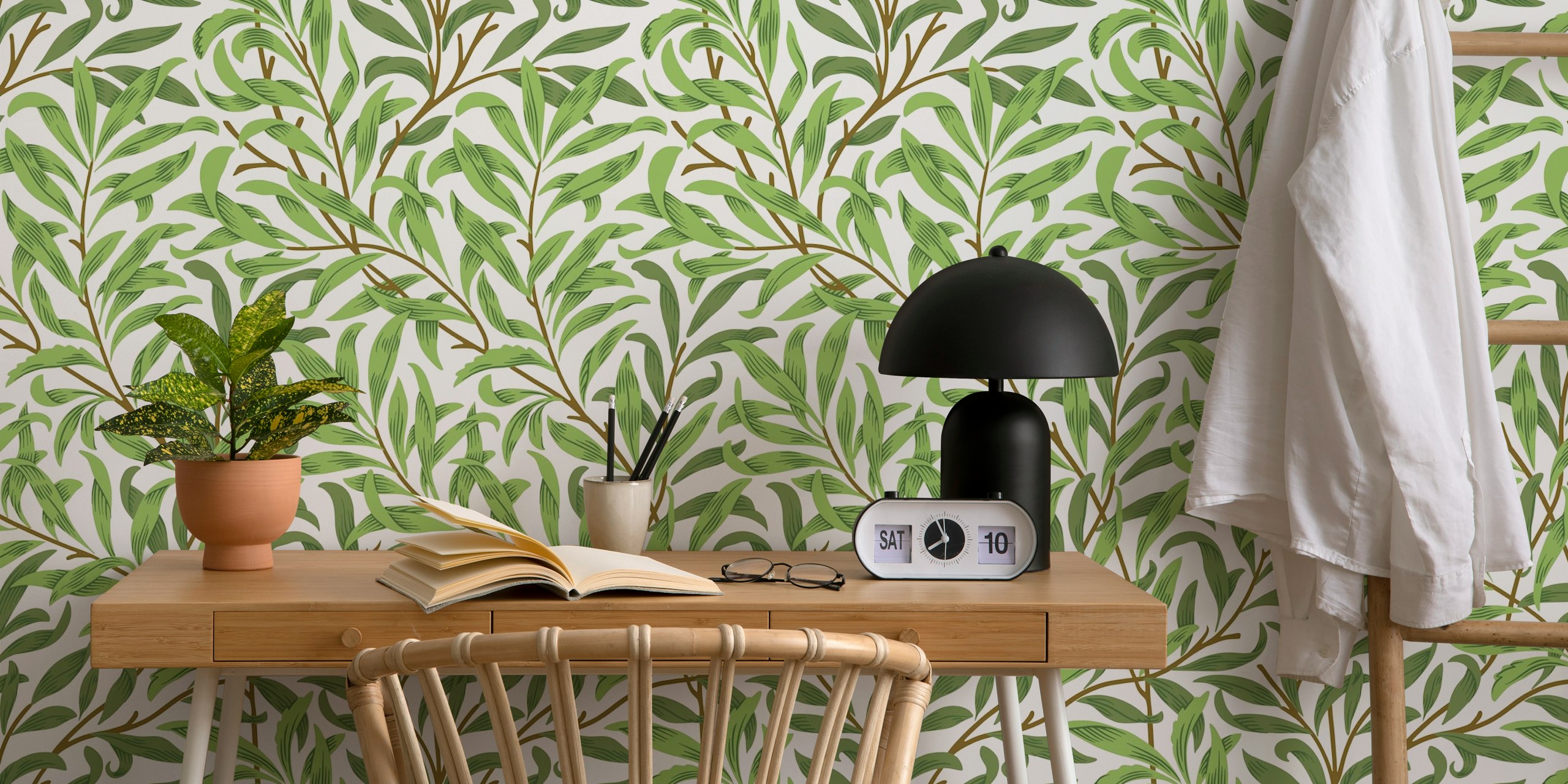 Willow Bough wallpaper i en rumsindretning