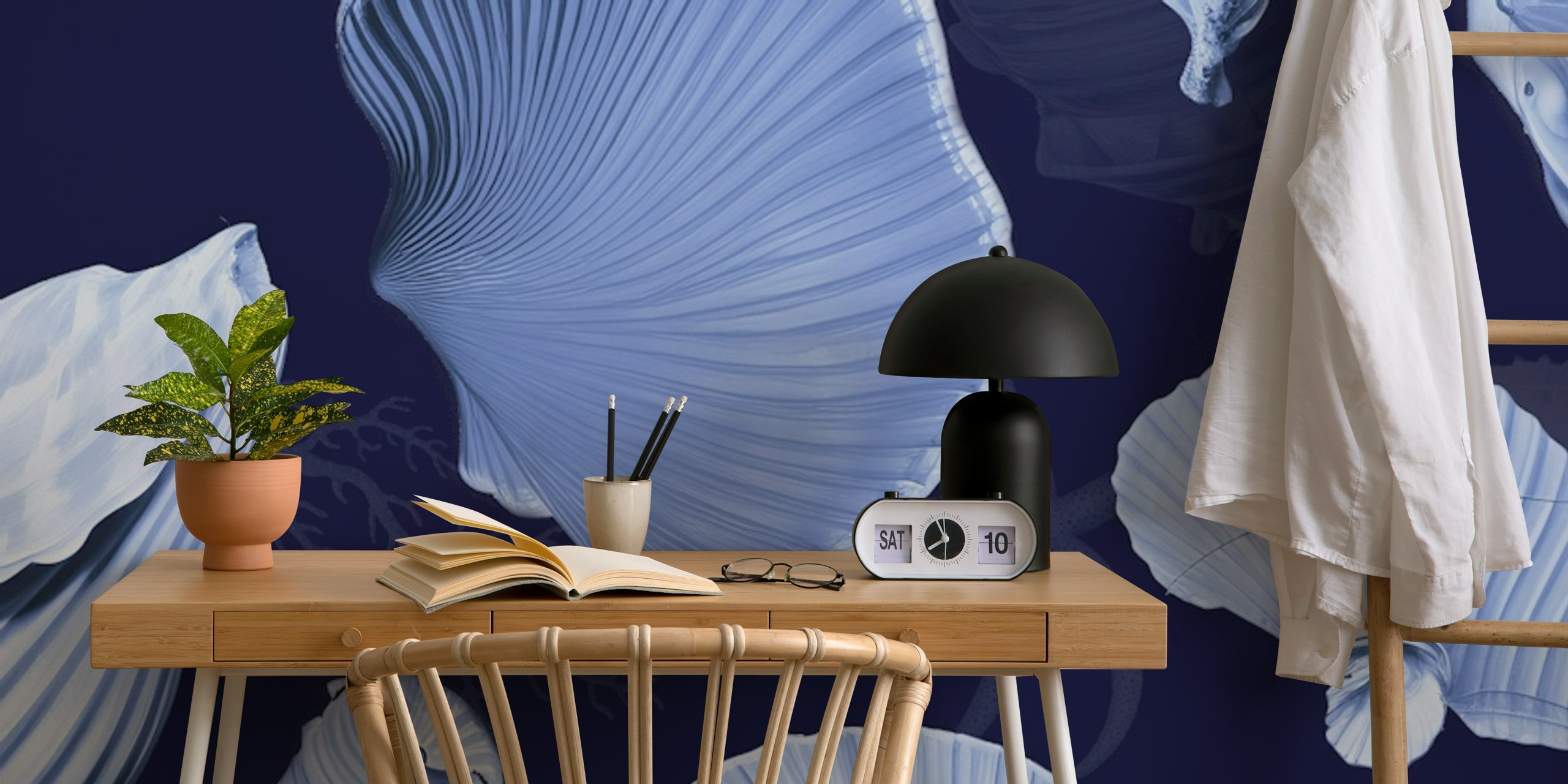 Marea wallpaper featuring seashell design