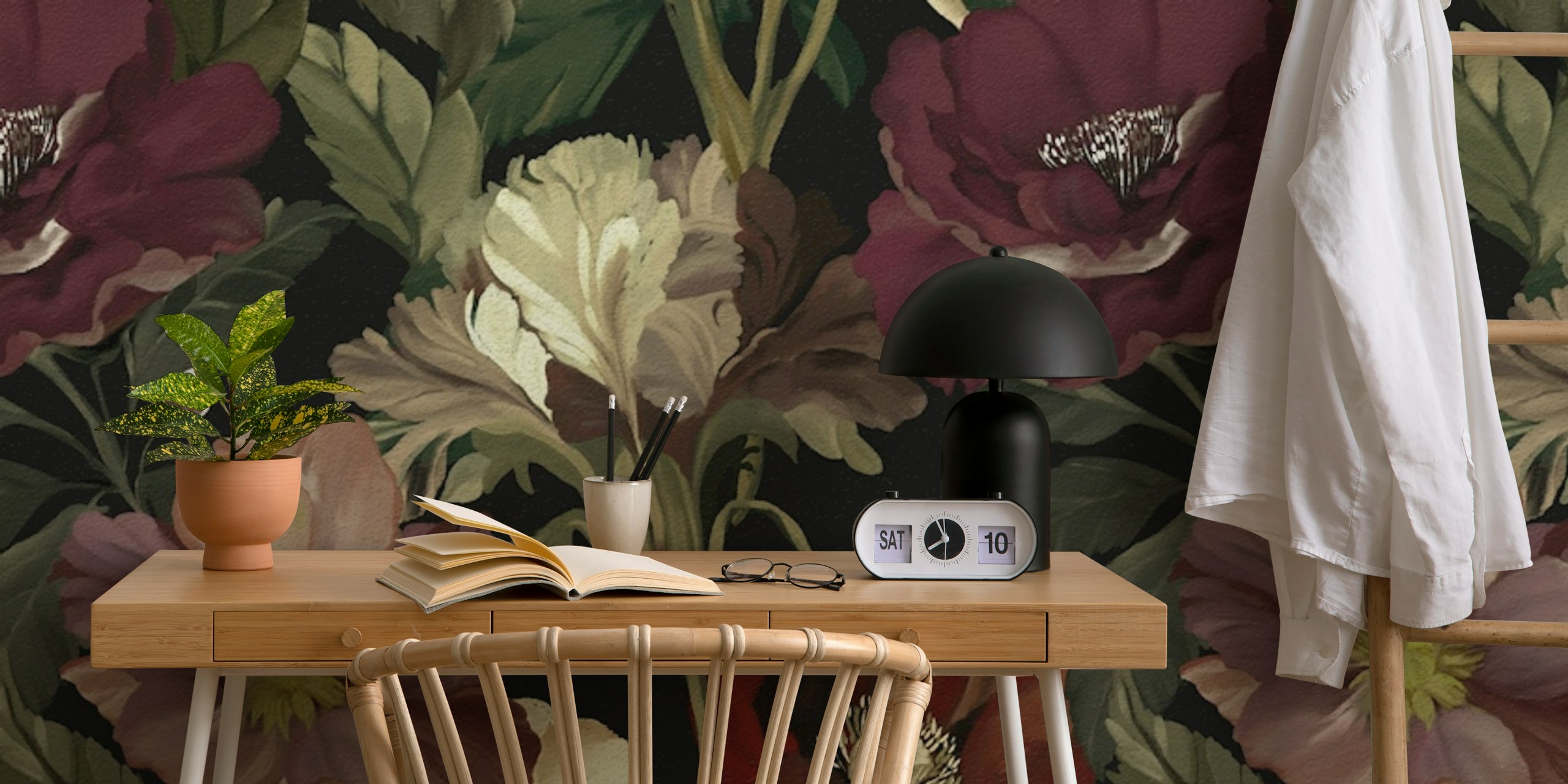 Garden Nocturne floral wallpaper design
