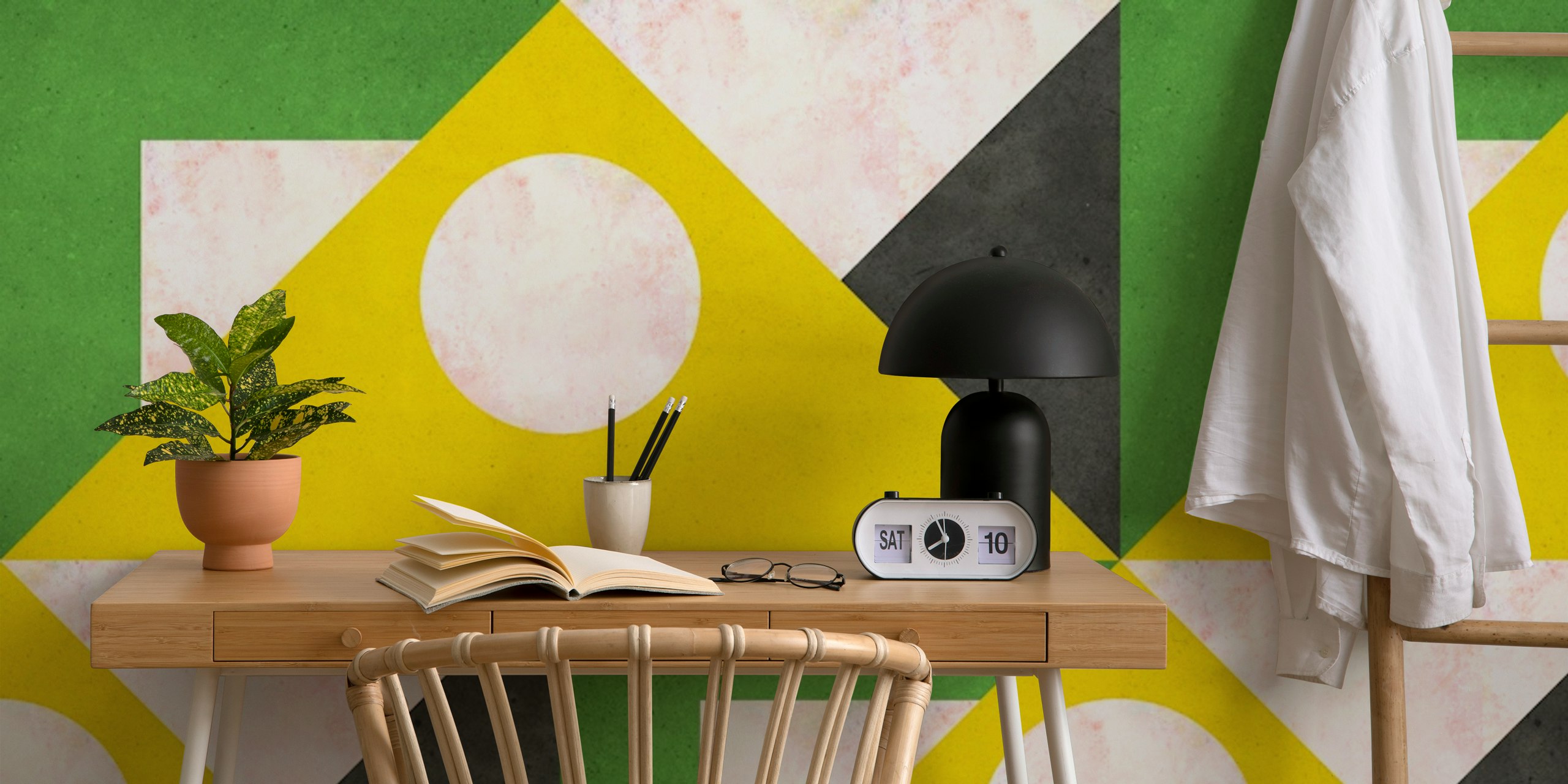 Mid-Century Modern Look tapet i et rum