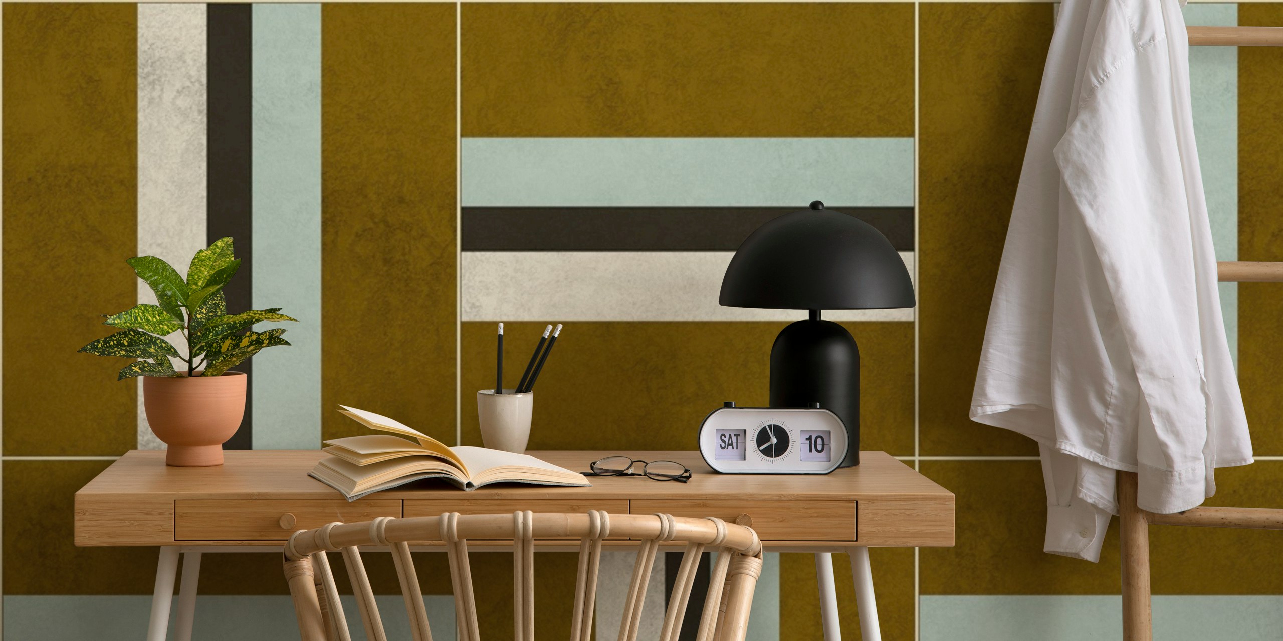 Tapeta Geometric 03 u modernoj sobi
