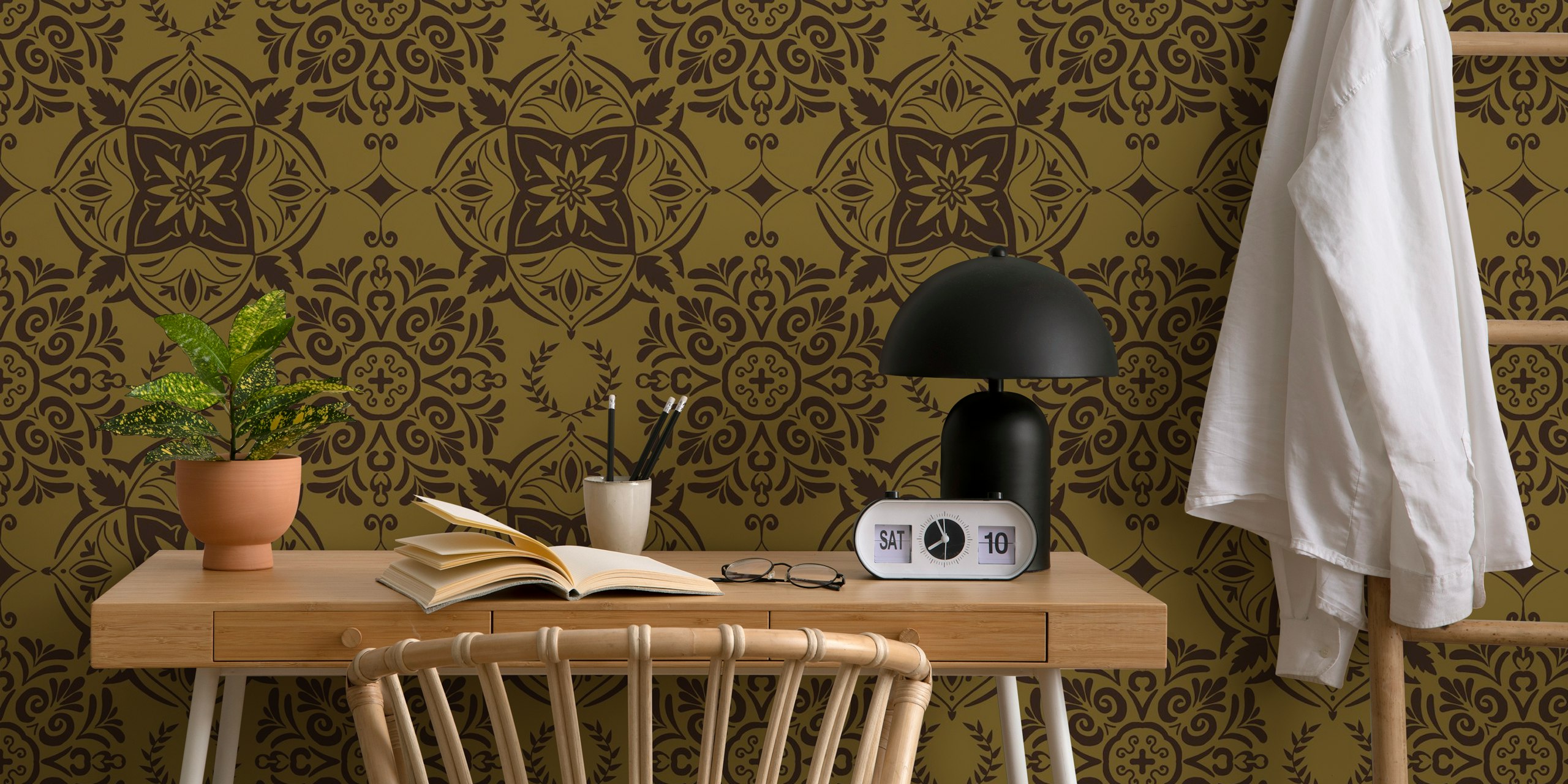 Classic Baroque Art tapetti huoneasetteluussa