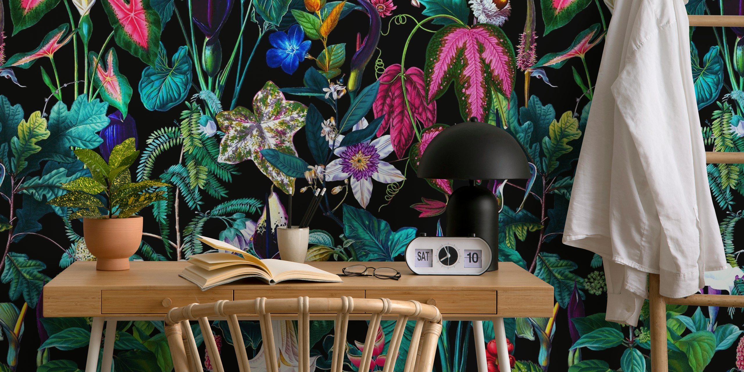 Tropical Magic Forest VI wallpaper in a room