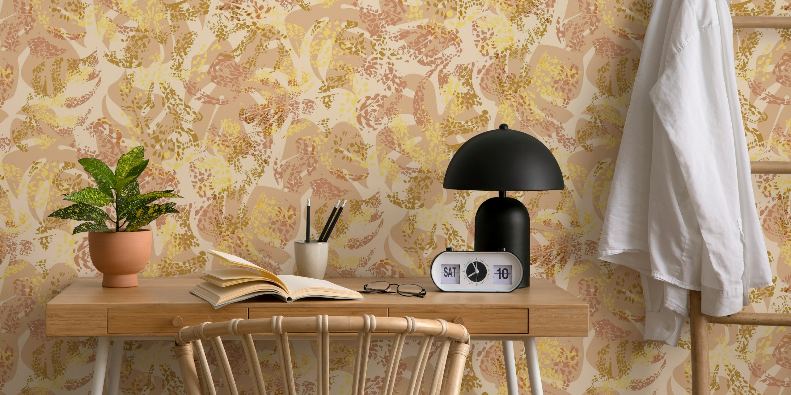 Tropicana Texture wallpaper in a room