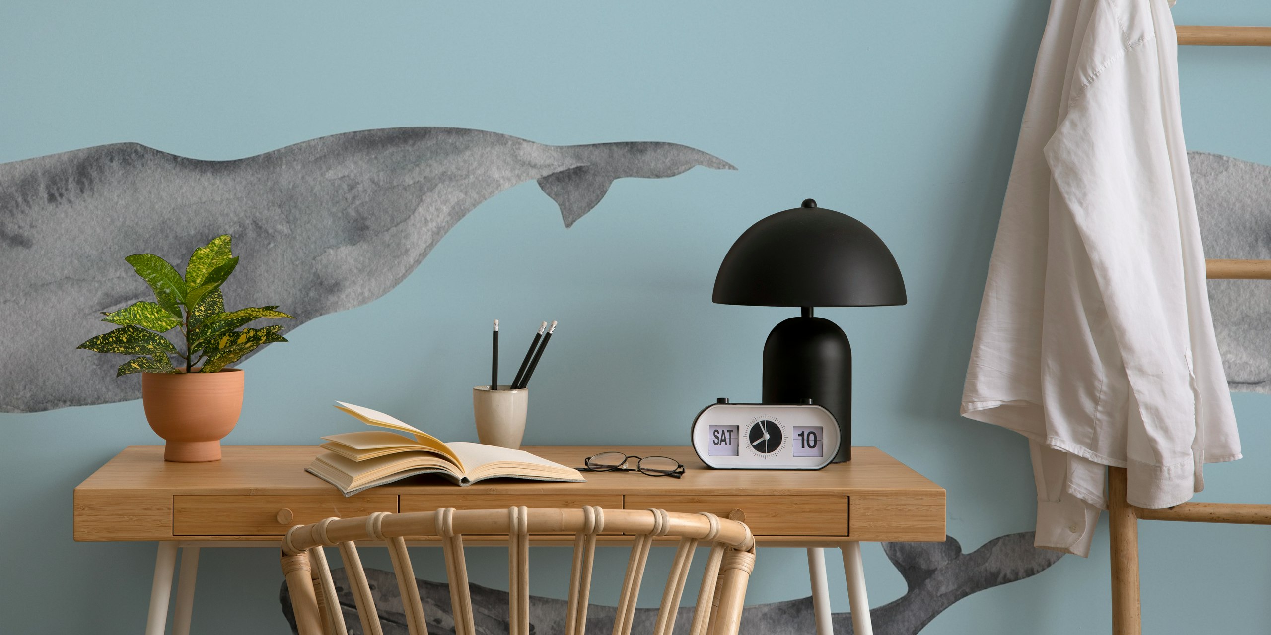 Papel pintado Ocean Giants Pattern en una habitación