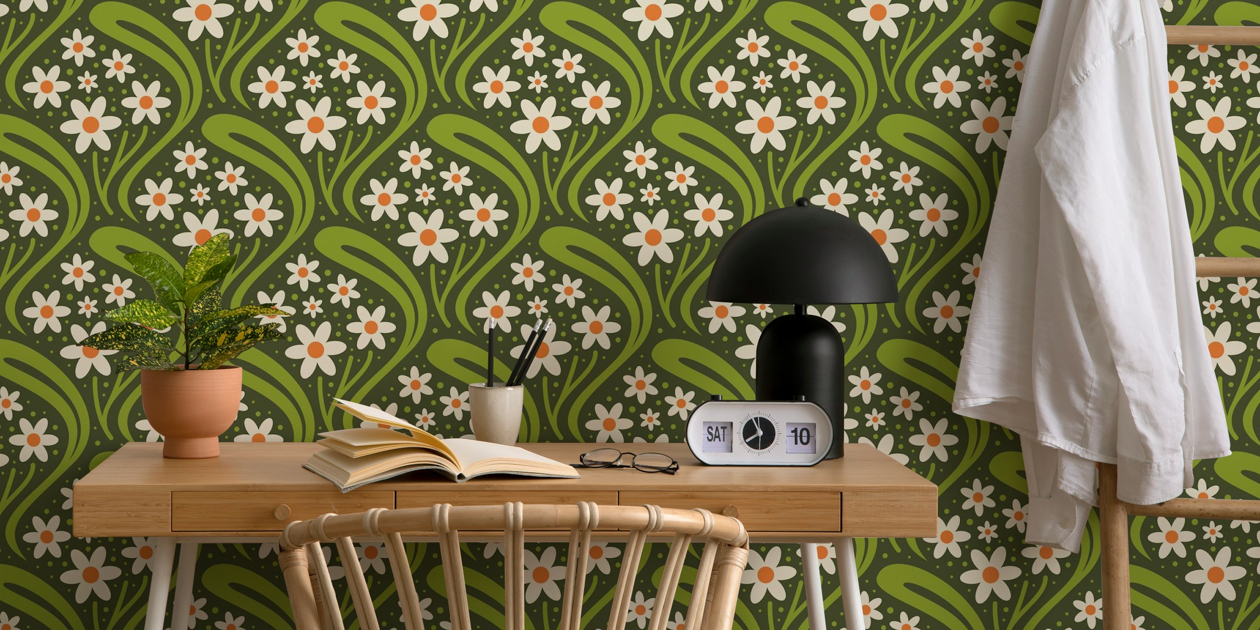 Vintage Daisy Fantasy v místnosti