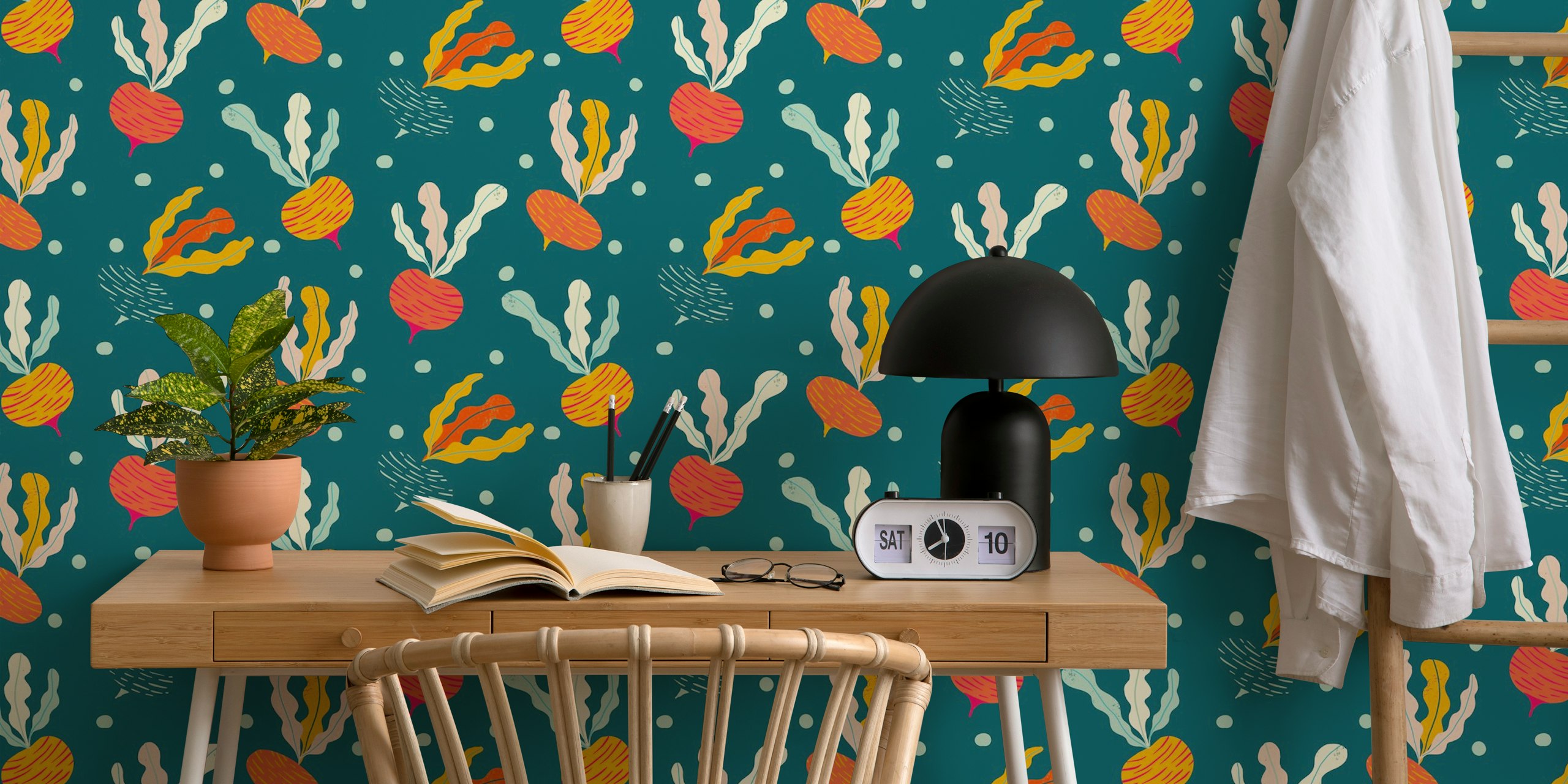 happy tumbling turnips wallpaper vist i et rum