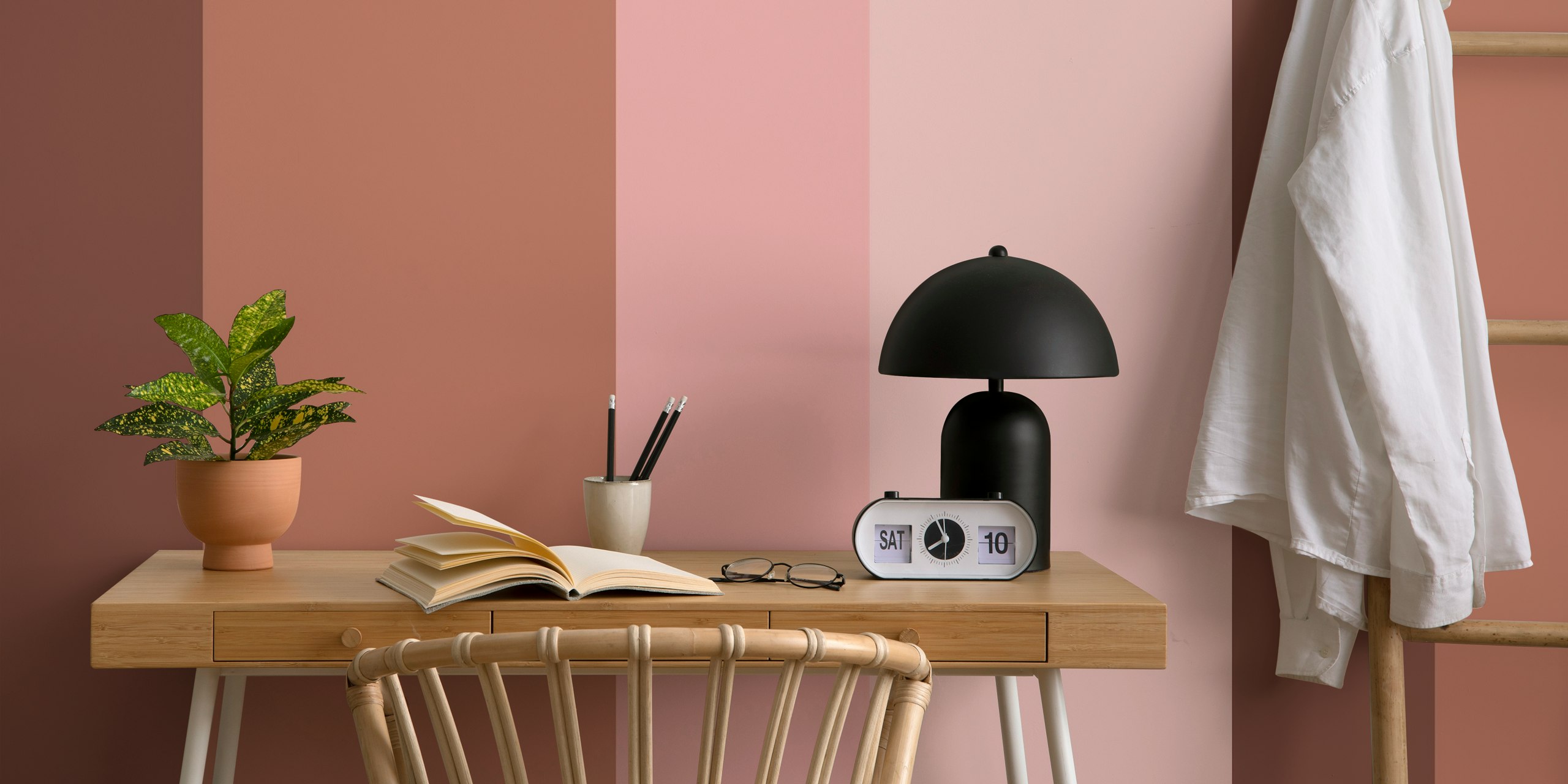 Simple Blush Pink Surface Wall Mural