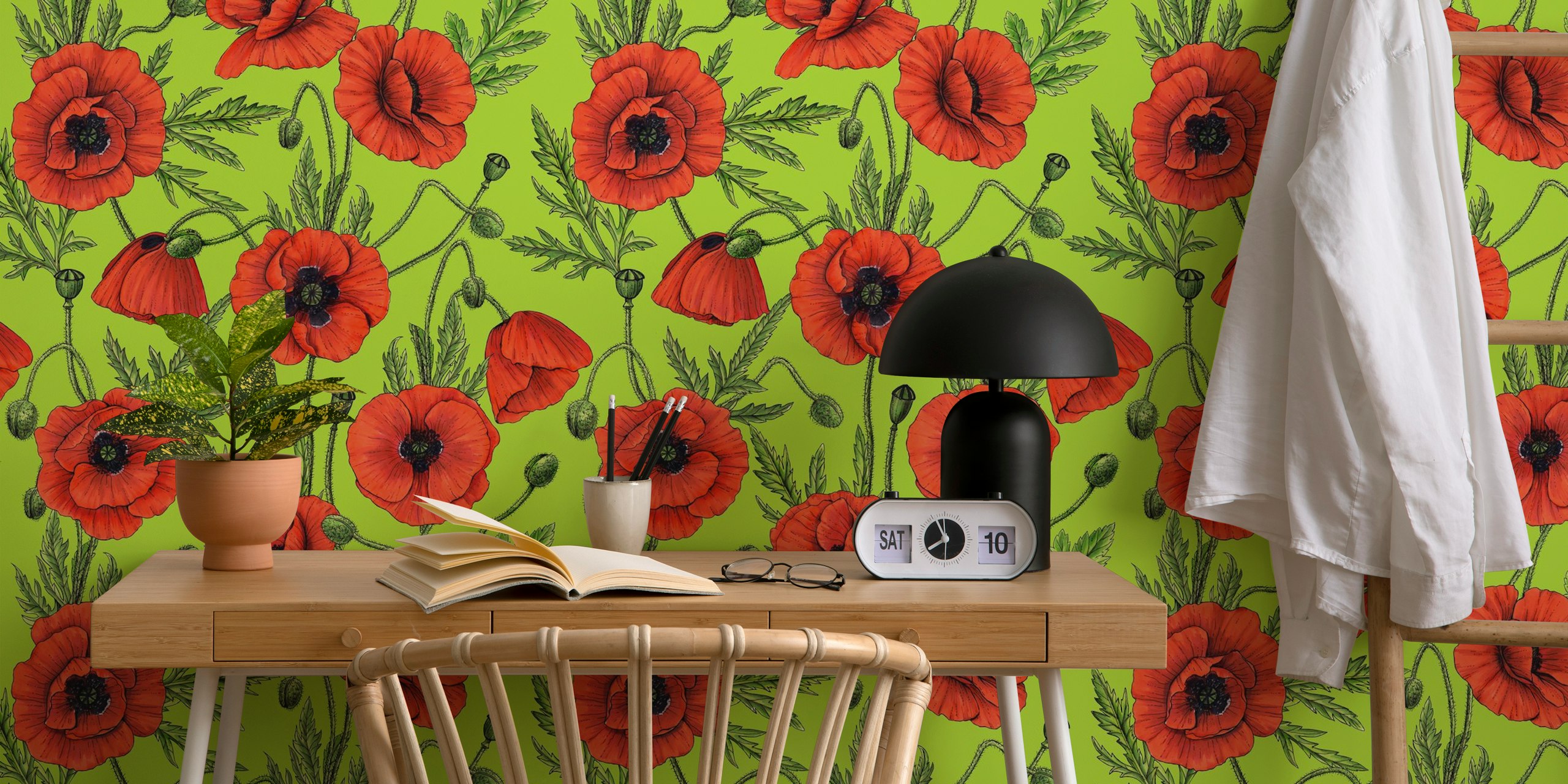Tapeta Poppies v místnosti
