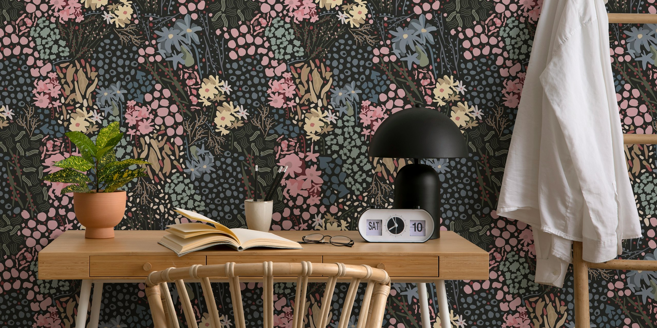 Abstract modern floral wallpaper u sobi