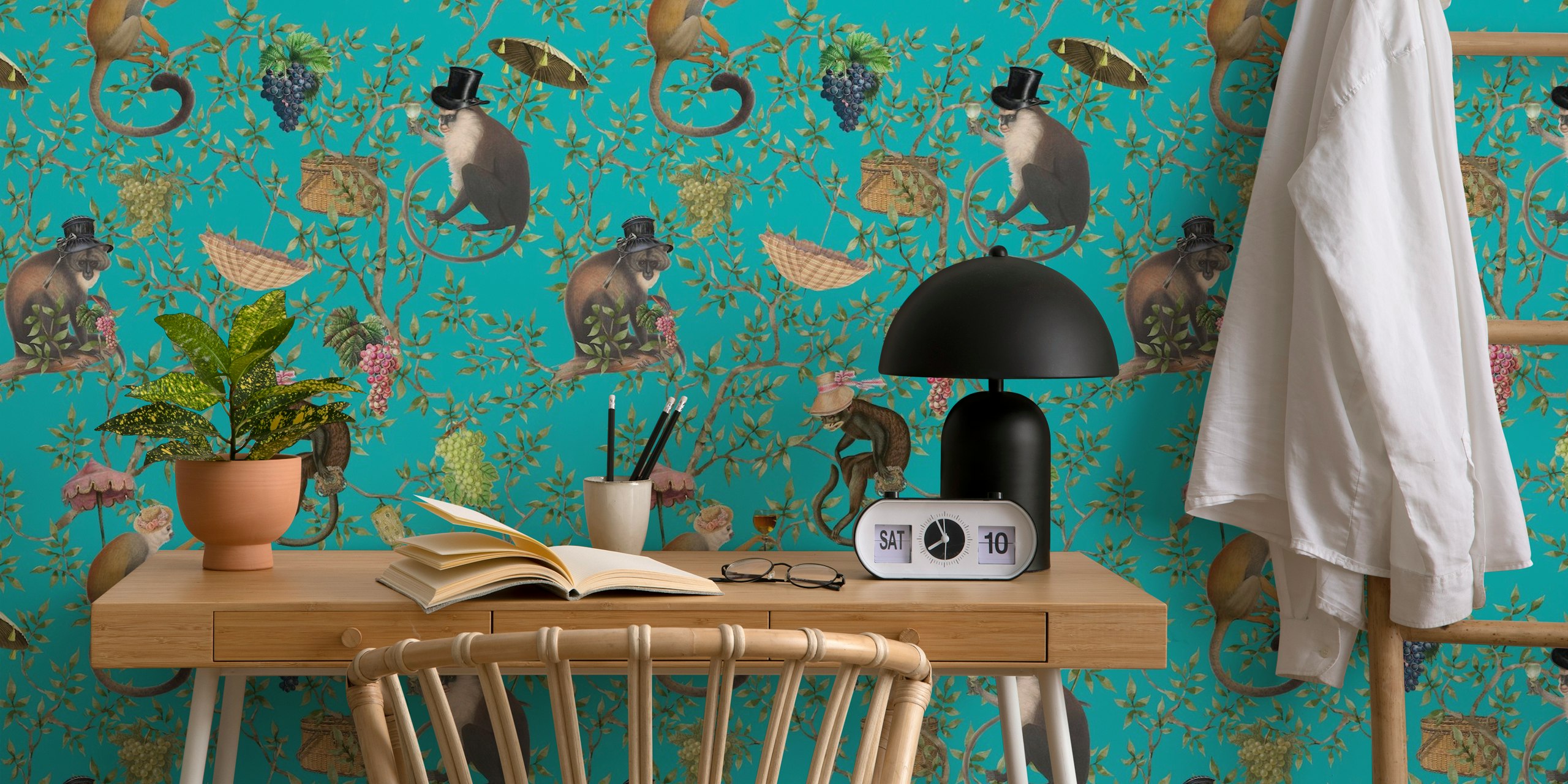 Tapeta Antique Chinoiserie Garden 2 v místnosti