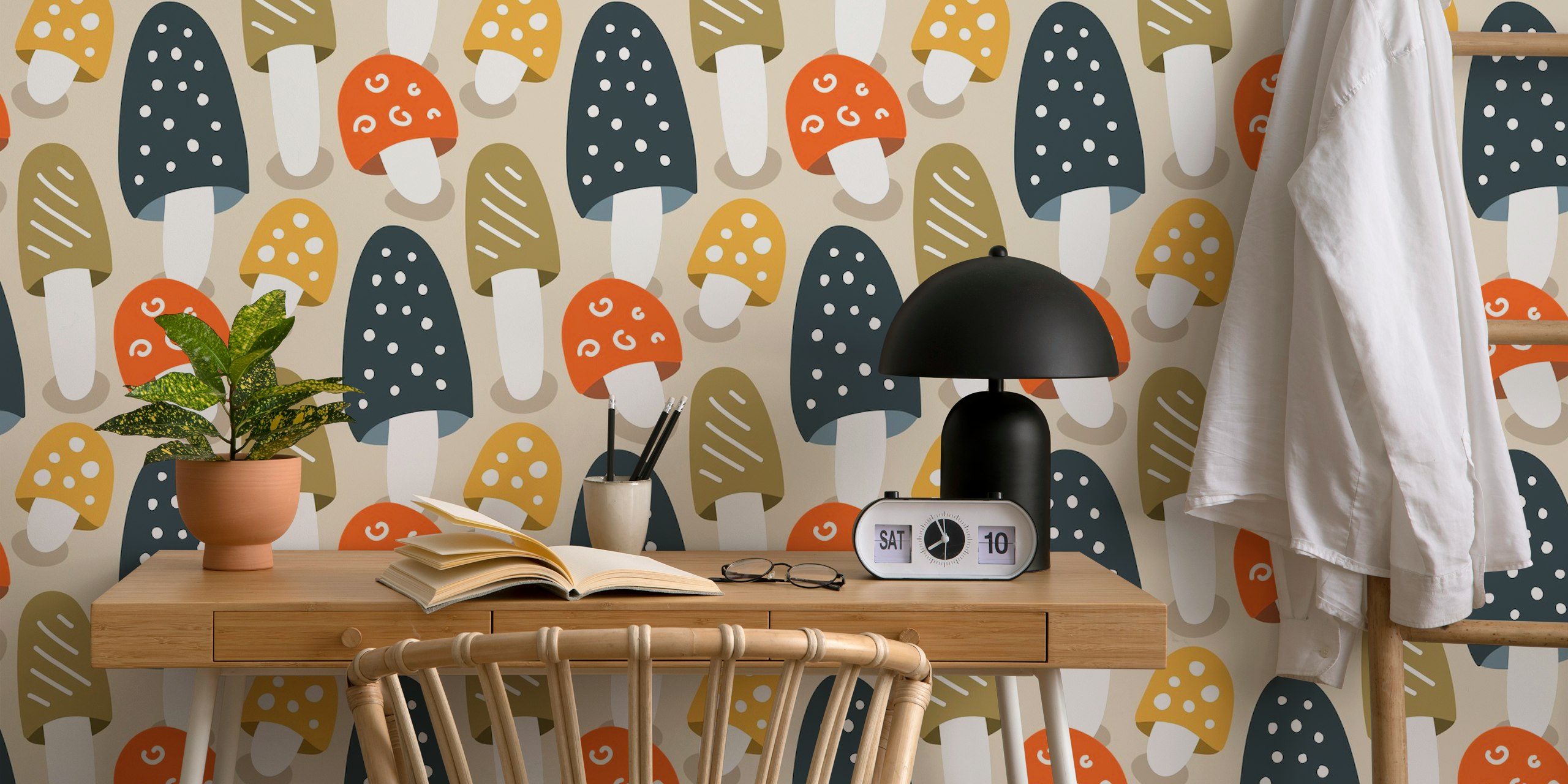 Tapeta Playful mushrooms u sobi