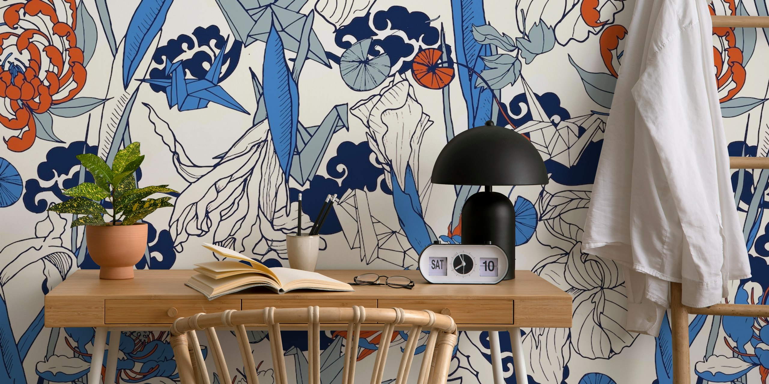 Florid dark asian nature 7D design tapety