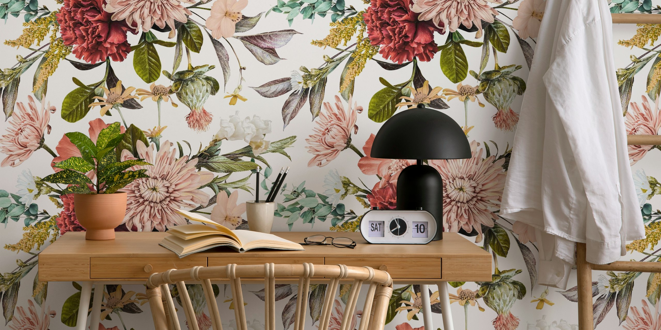 Renaissance Carnation Bliss papel de parede floral