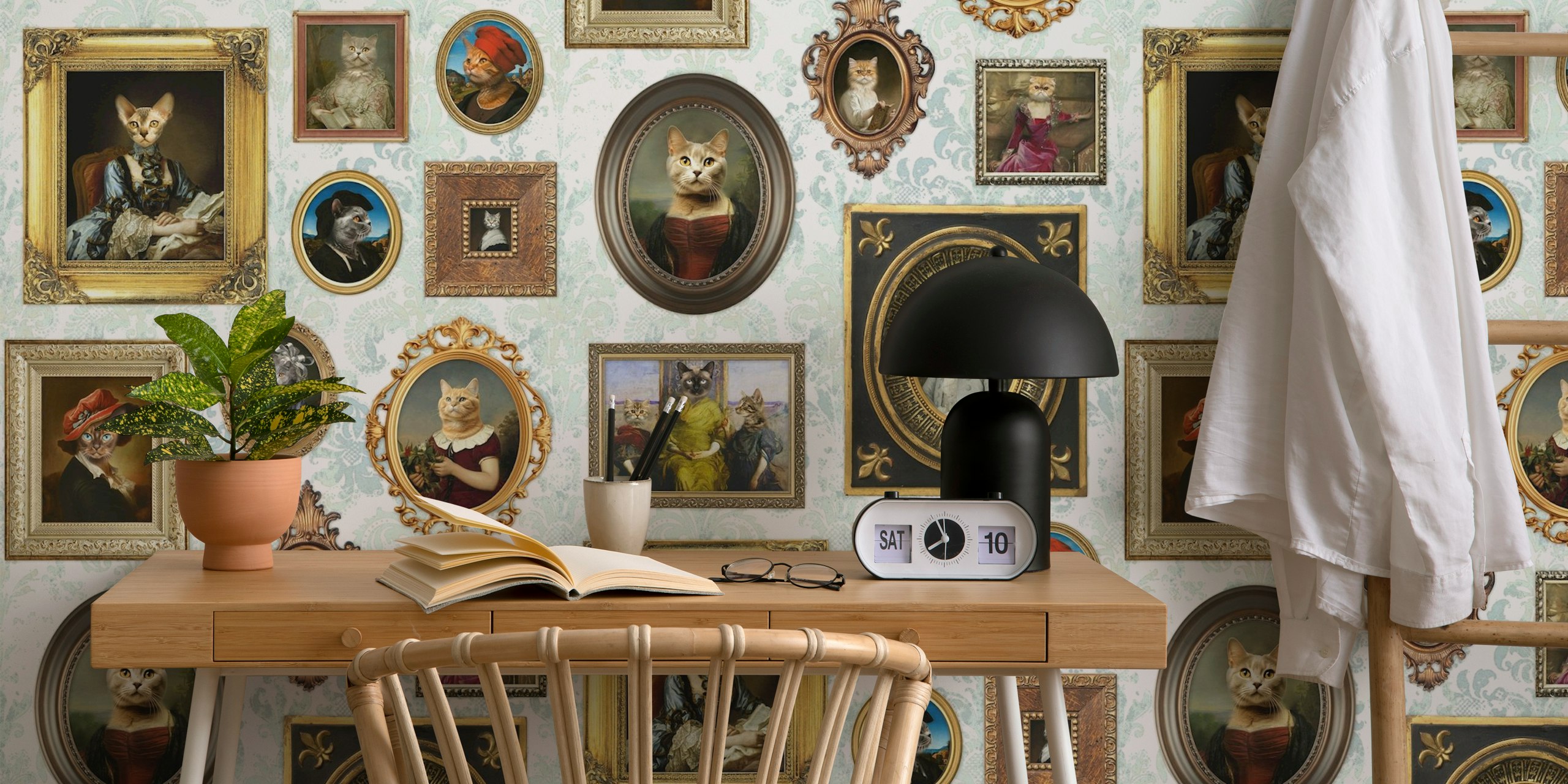 Cat Lovers Portrait Collection aquamint designissä