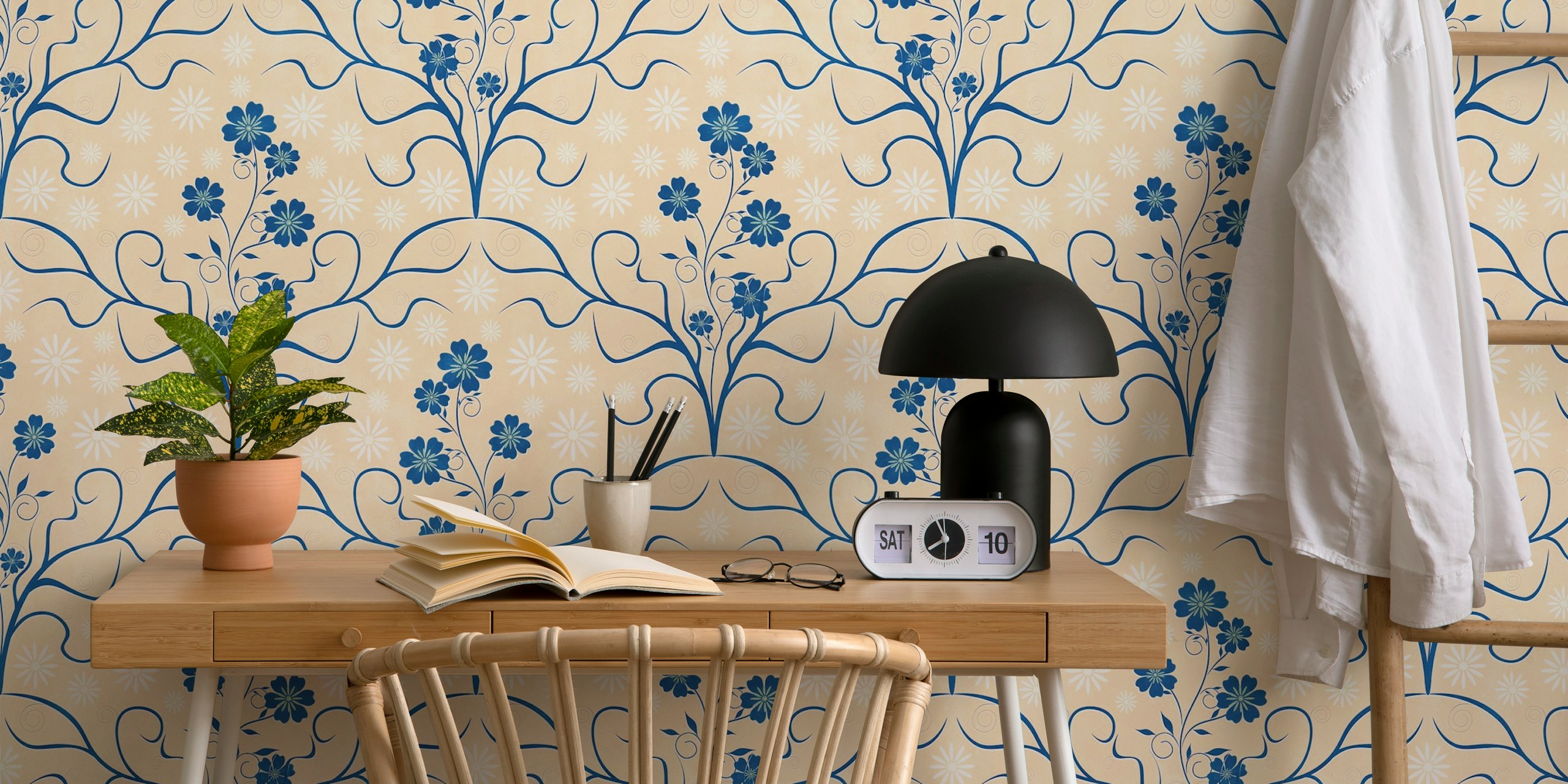 Ταπετσαρία Botanical Maximalist 08 σε ένα δωμάτιο