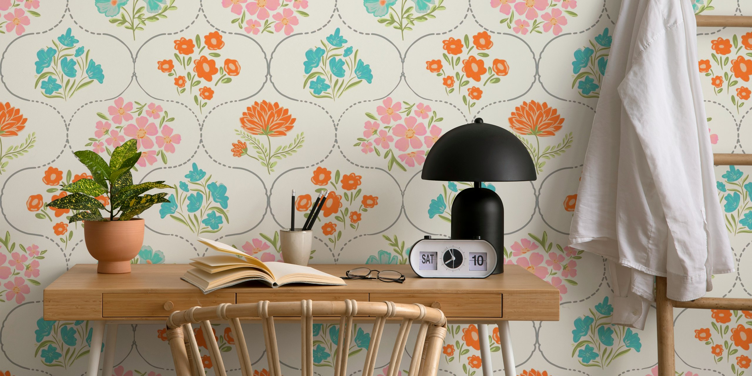 Oggy floral blossom vystaven v místnosti