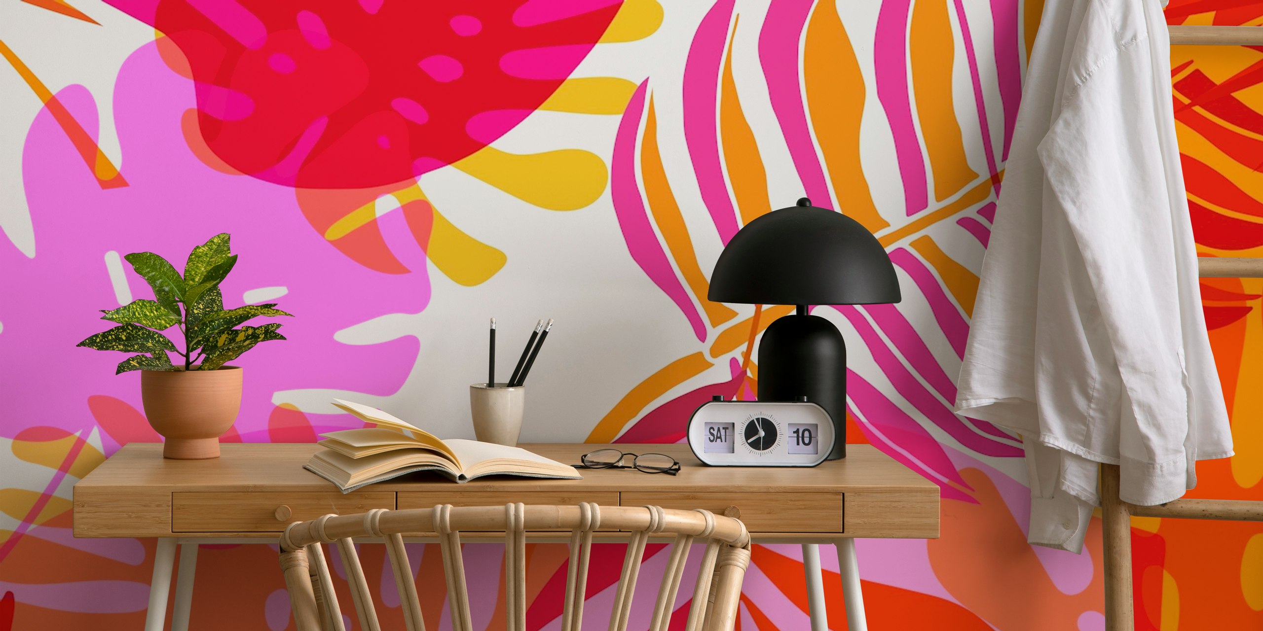 Multicolor Tropical Foliage tapet i et rom