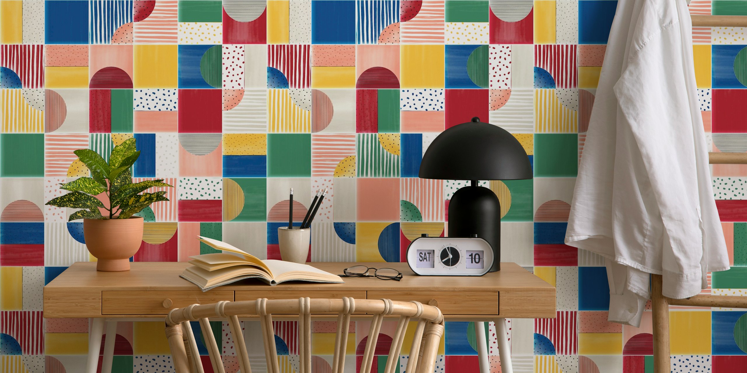 Tapeta Painted Modern Ti.es Fiesta v místnosti