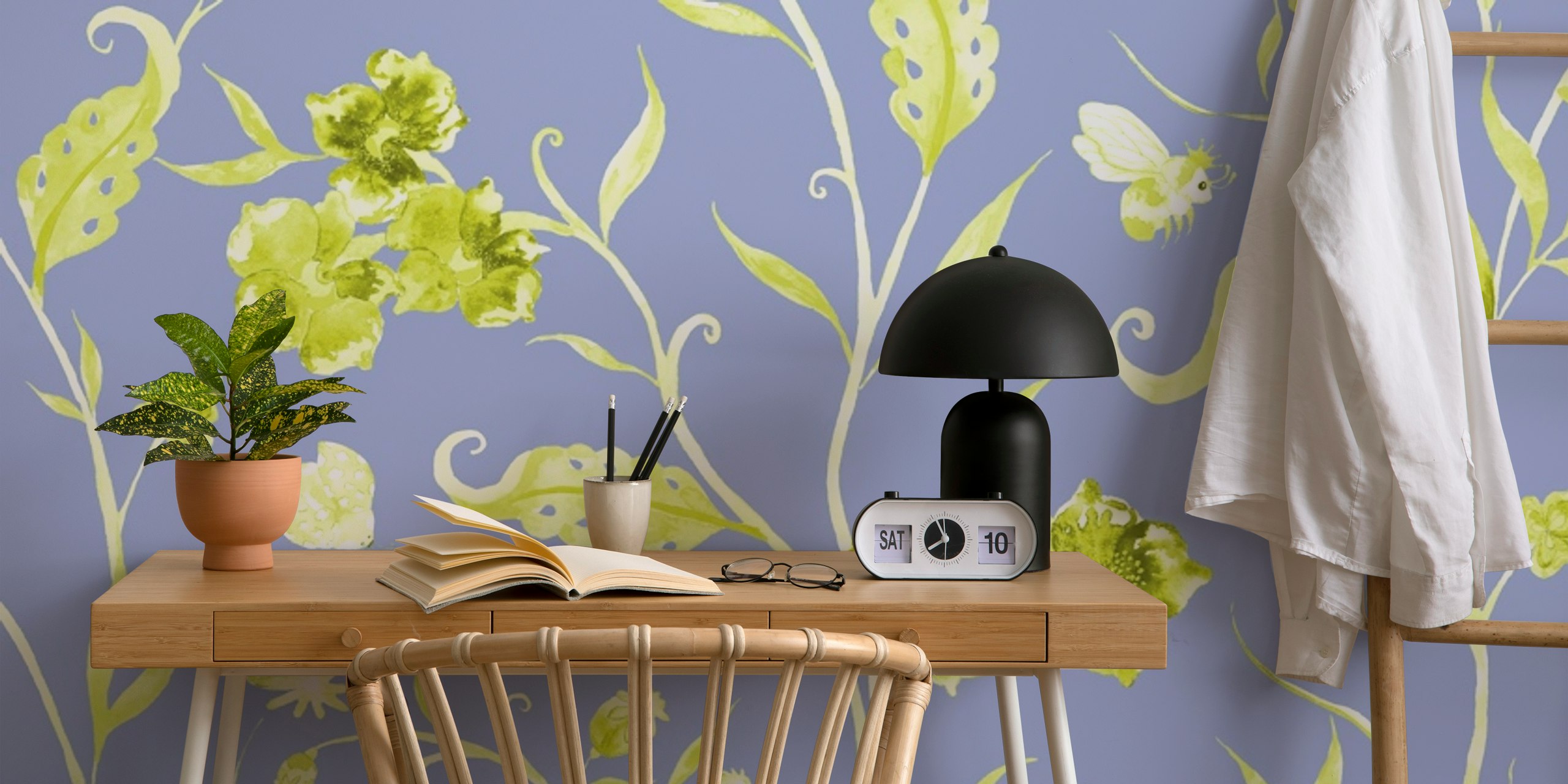 Papier Peint Floral Kuchka Rahasya - 2 Avec Des Oiseaux Dans Une Pièce