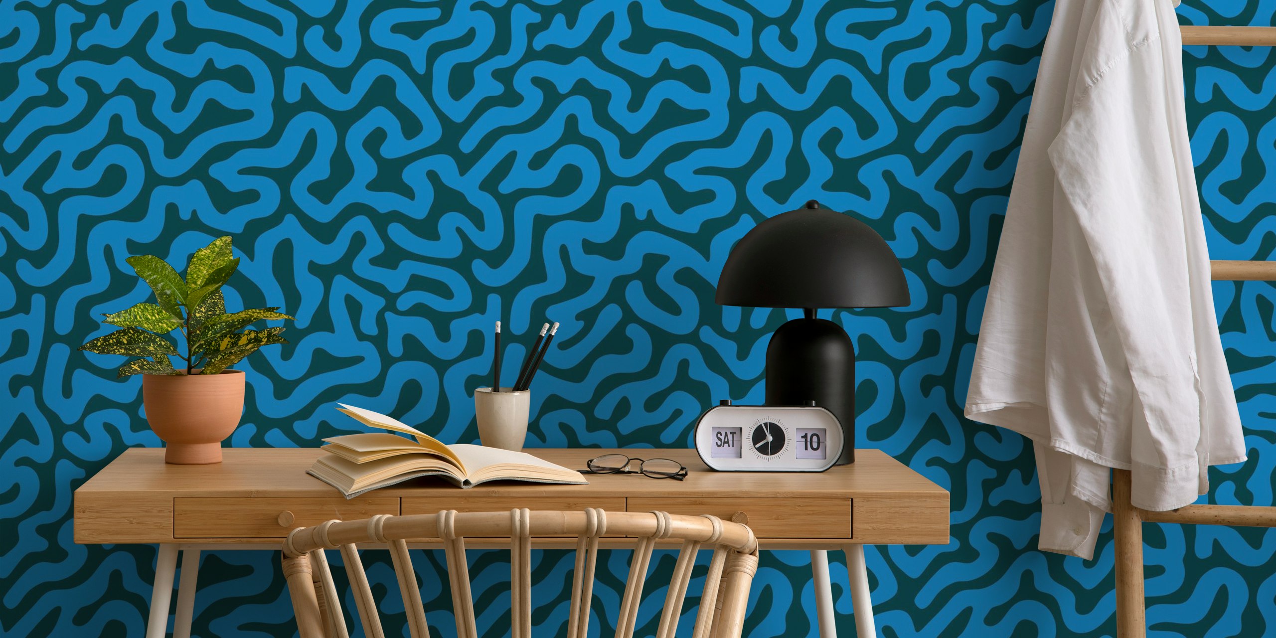 tapeta Brainy Abstract Coral Reef w pokoju
