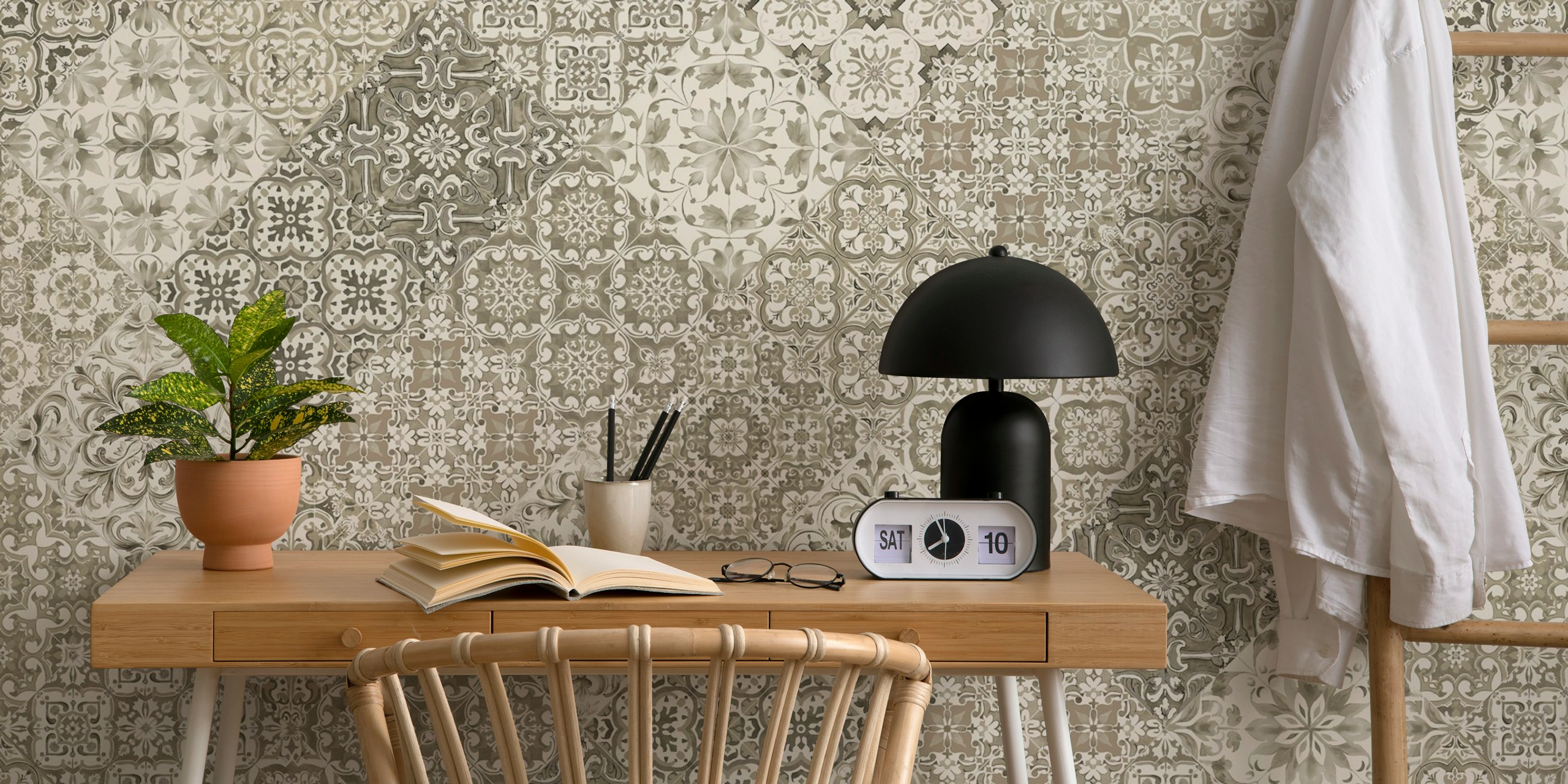 Antique Moroccan Tile Impressions in einem Raum