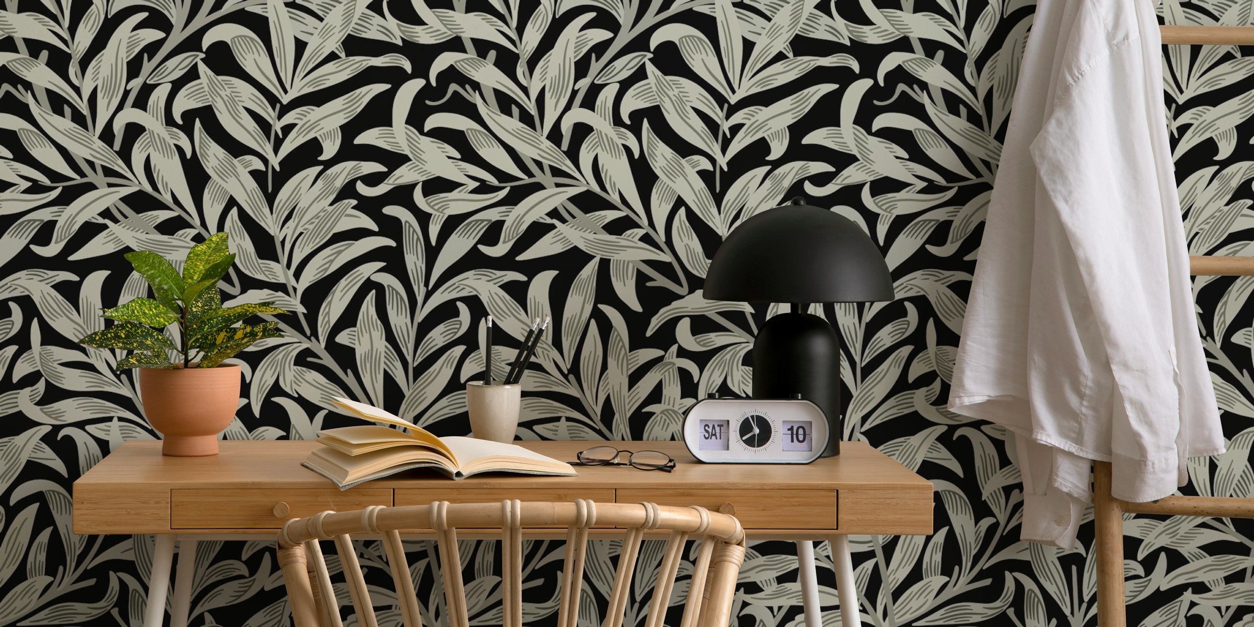 Victorian Willow Boughs 16 wallpaper in a room