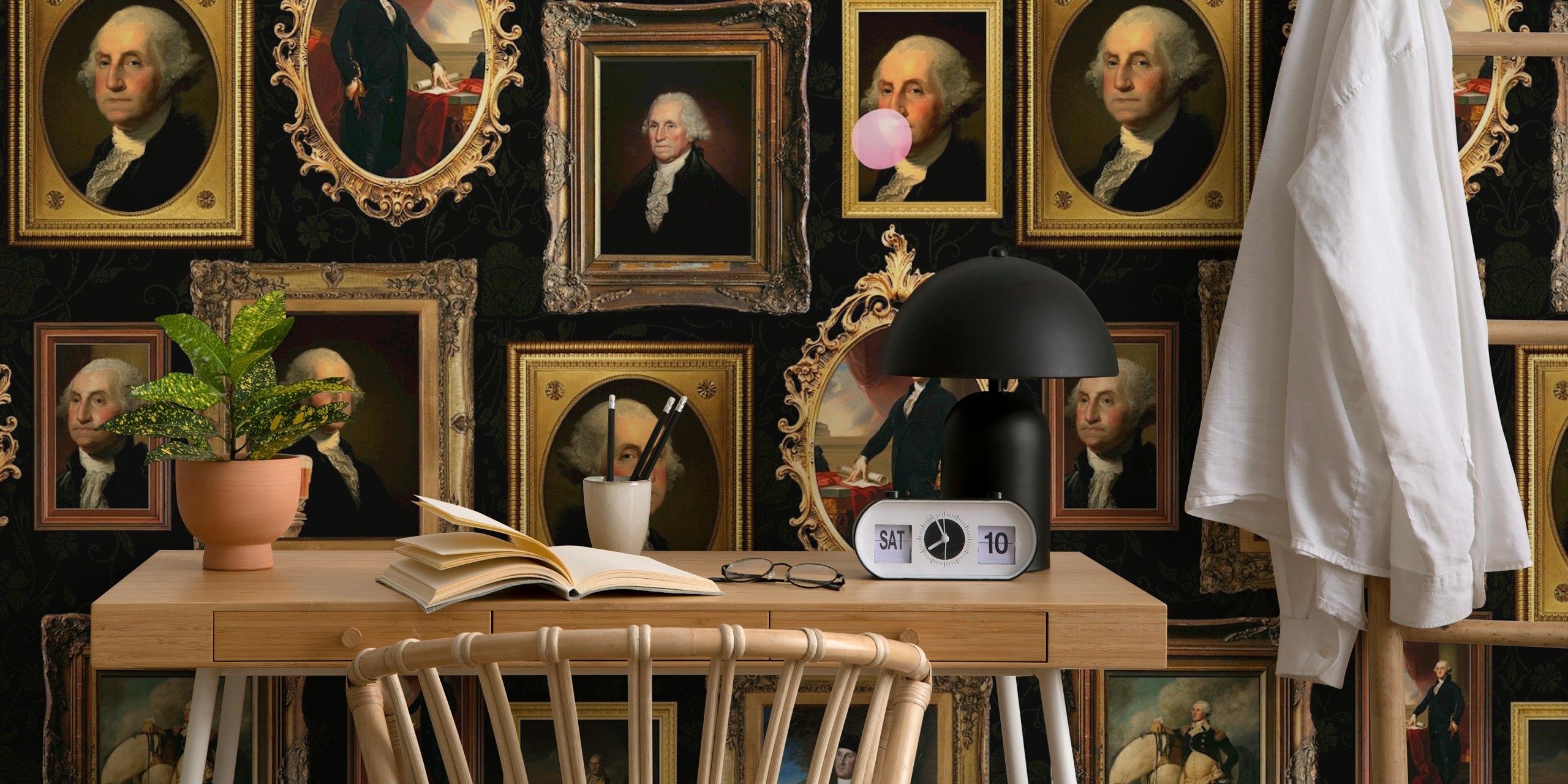 George Washington portret behangontwerp