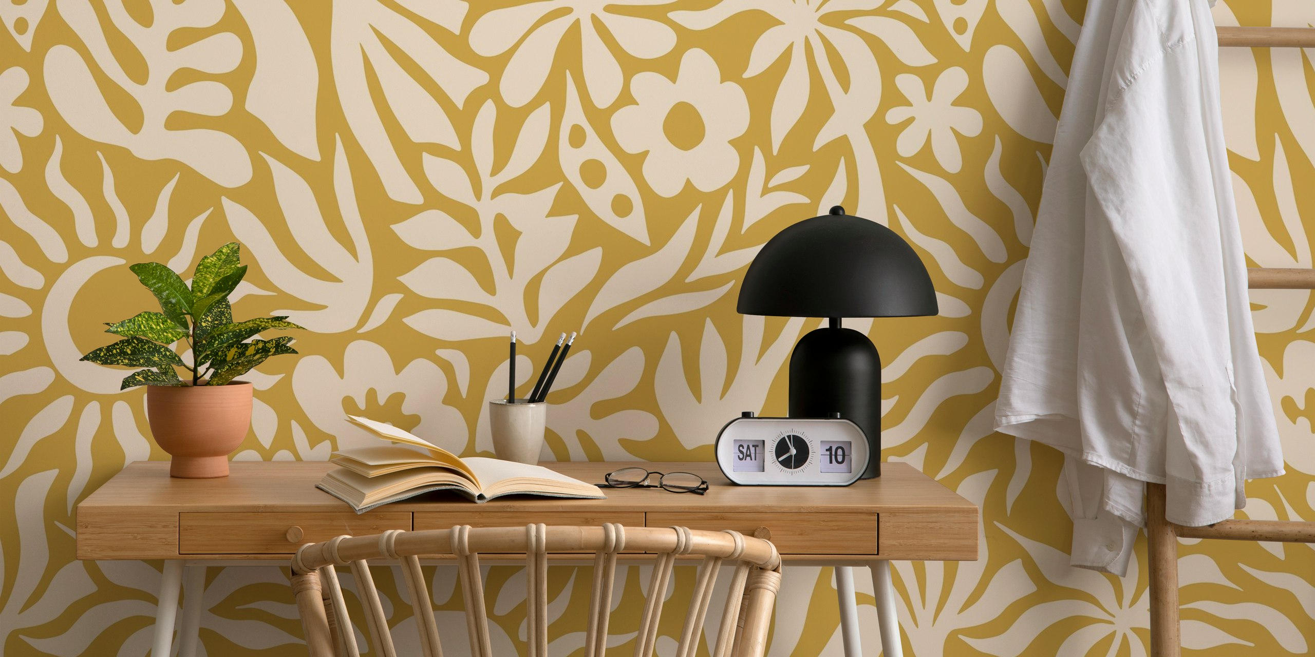 Diseño de papel pintado Summer Sensations en una habitación