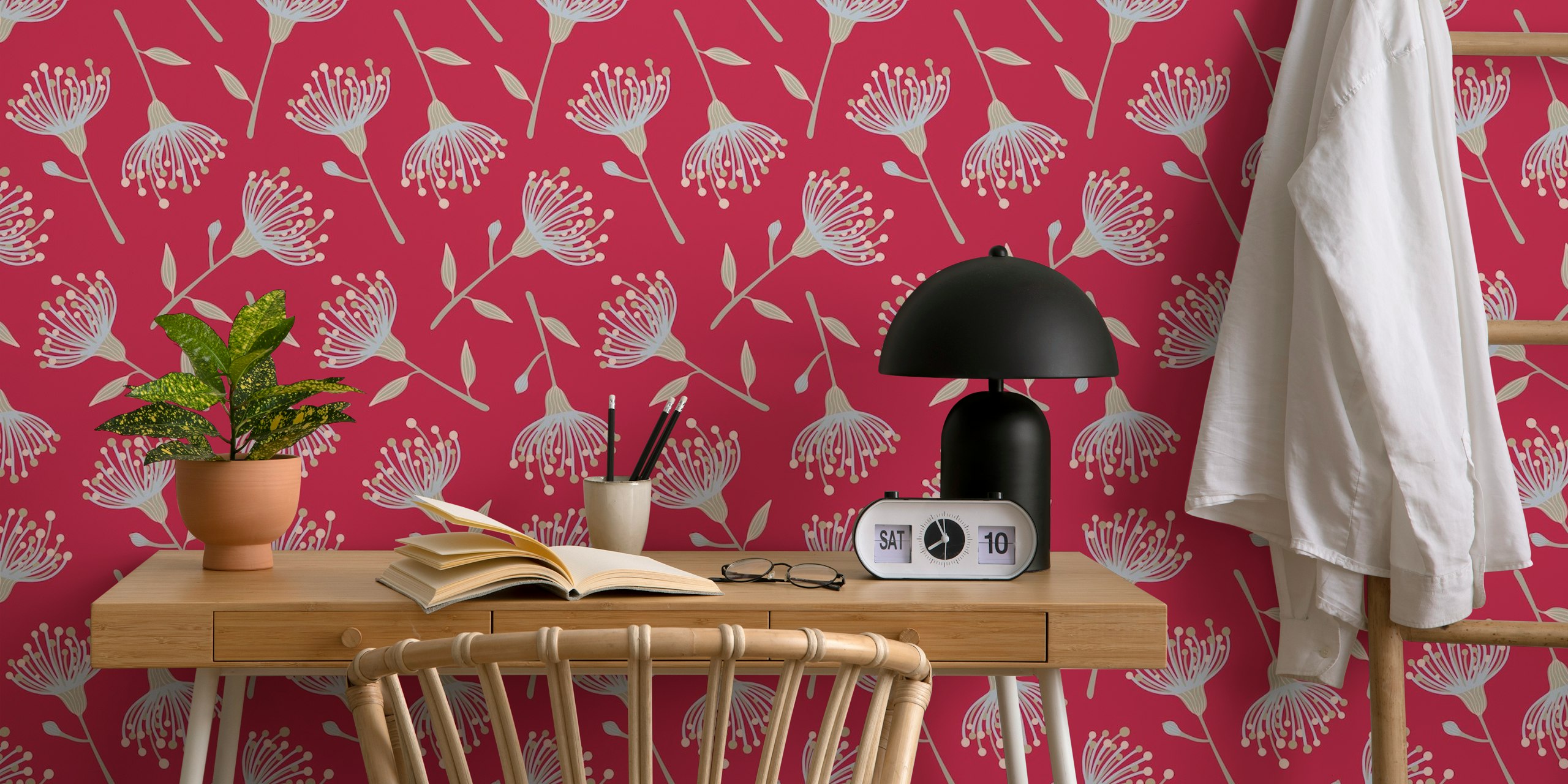 Eucalyptus floral - Magenta Red