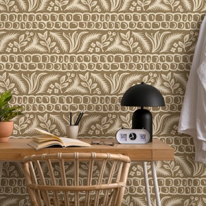 Rustic Botanical Serenity Brown