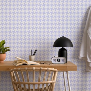 Blue houndstooth pattern wallpaper