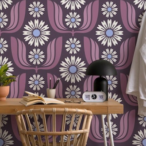 Daisy Bloom Harmony in Purple - L