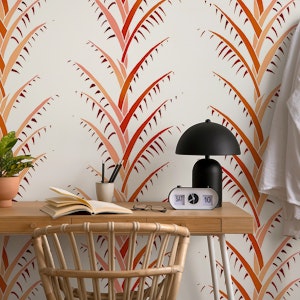 Simple Red Palm Leaves