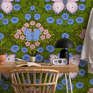 Butterflies and flowers symmetry