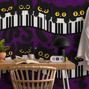 Cute Halloween Black Spooky Cats 1
