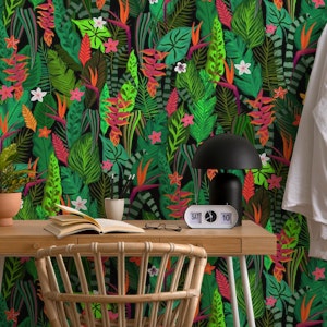 Deep Tropical Nights - Dark Green