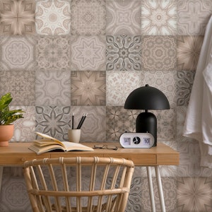 Vintage Tiles Beige Cream II