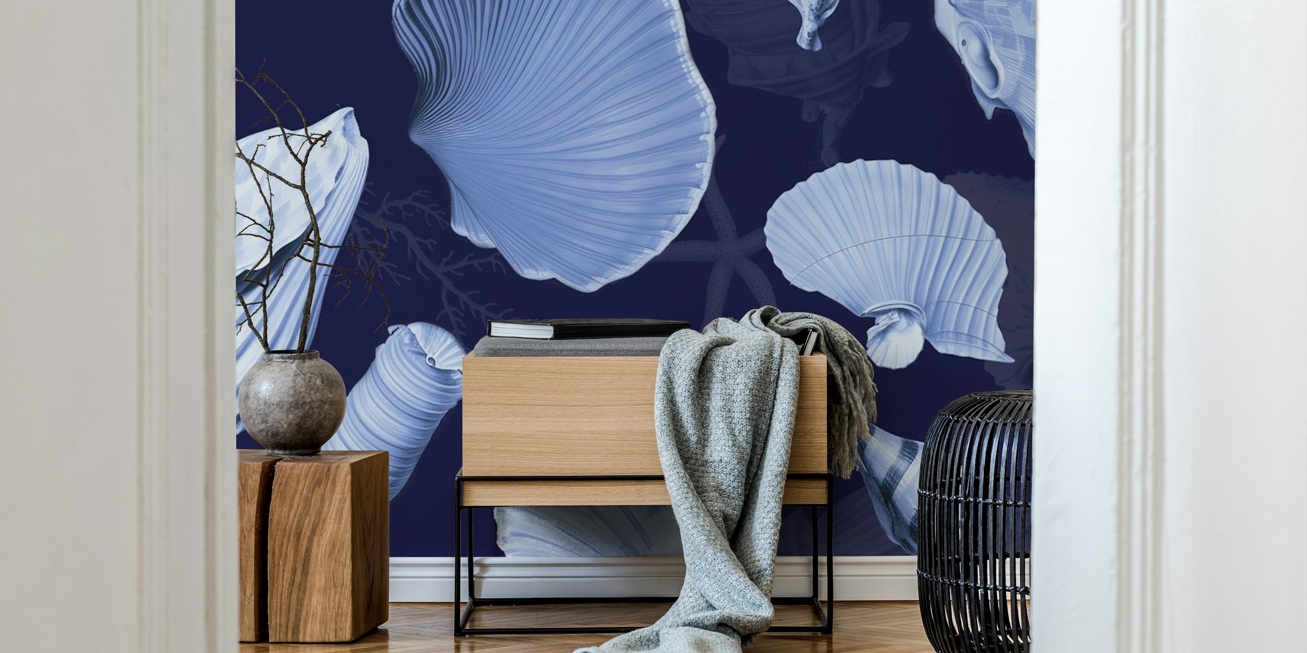 Marea wallpaper featuring seashell design