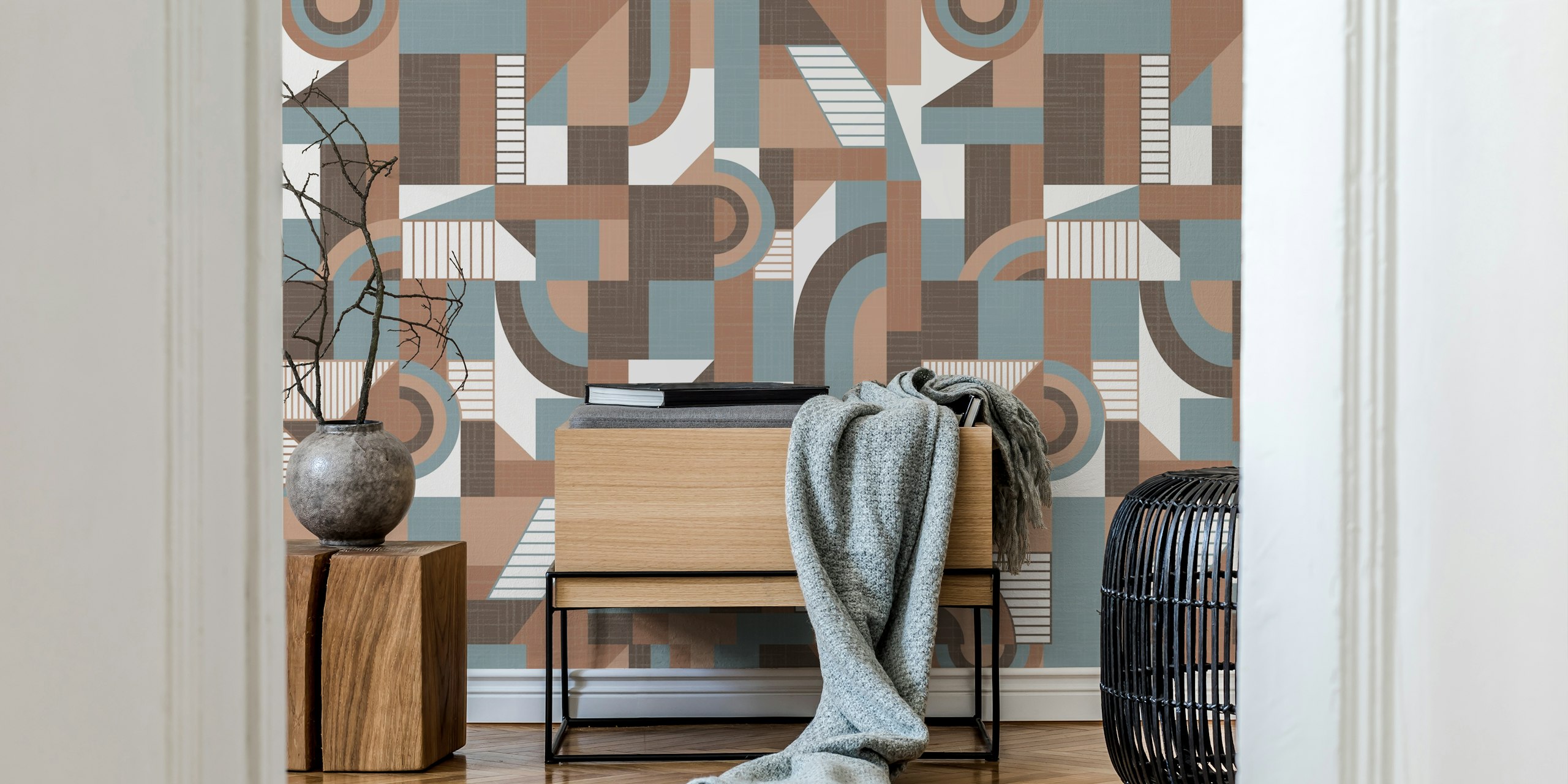 Papier peint Mocha Mousse Sonata dans une pièce